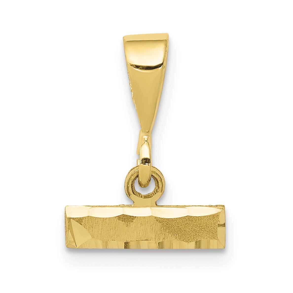 Diamond-Cut Top Charm 10k Gold Casted Small 10SMTOP, MPN: 10SMTOP,