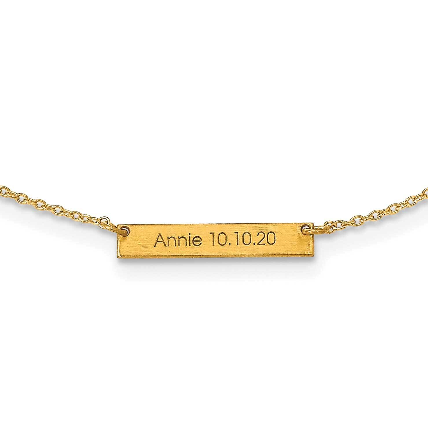 1 Station Necklace 10k Gold Brushed 10XNA1176/1Y, MPN: 10XNA1176/1Y,
