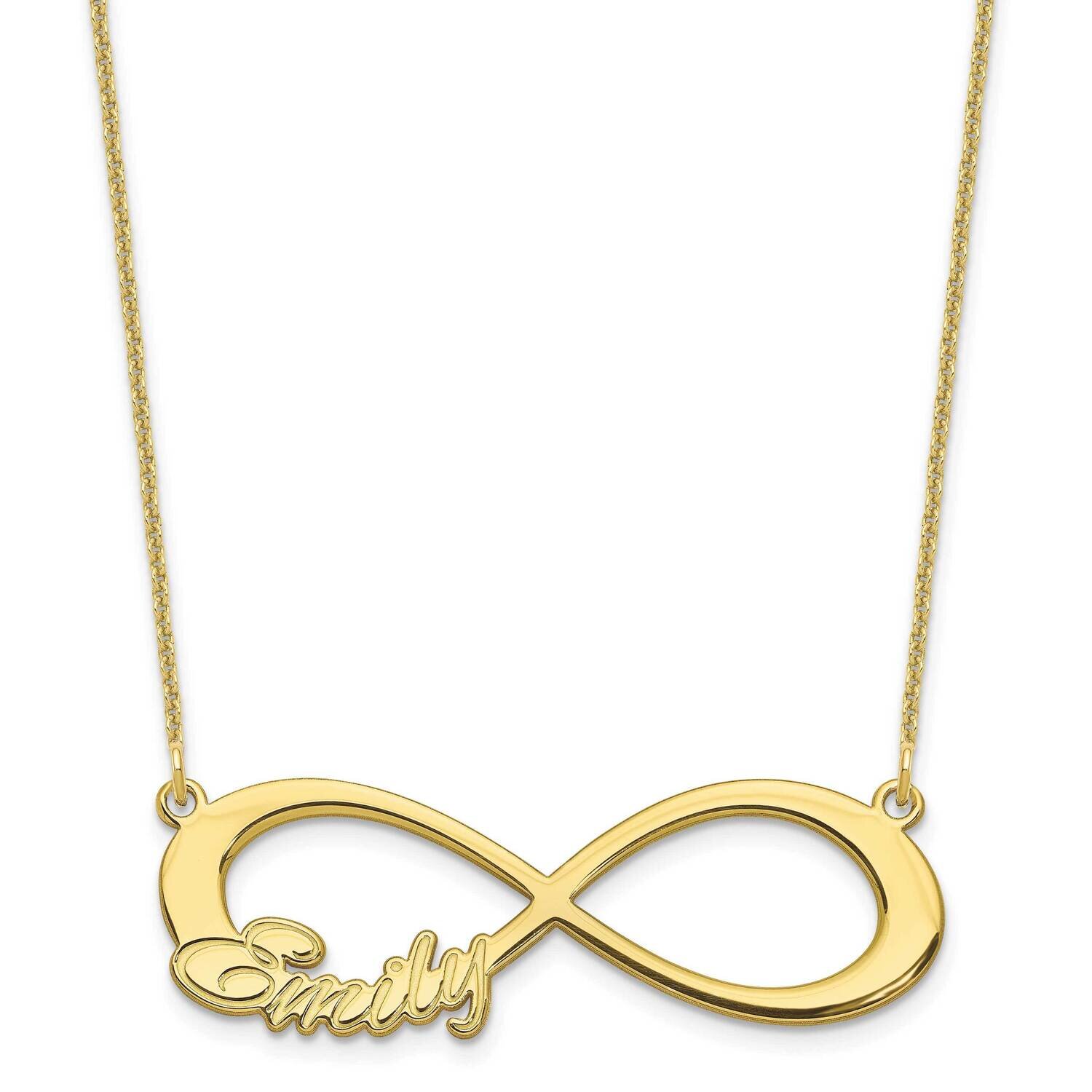 1 Name Infinity Necklace 10k Gold 10XNA1190Y, MPN: 10XNA1190Y, 196904159156