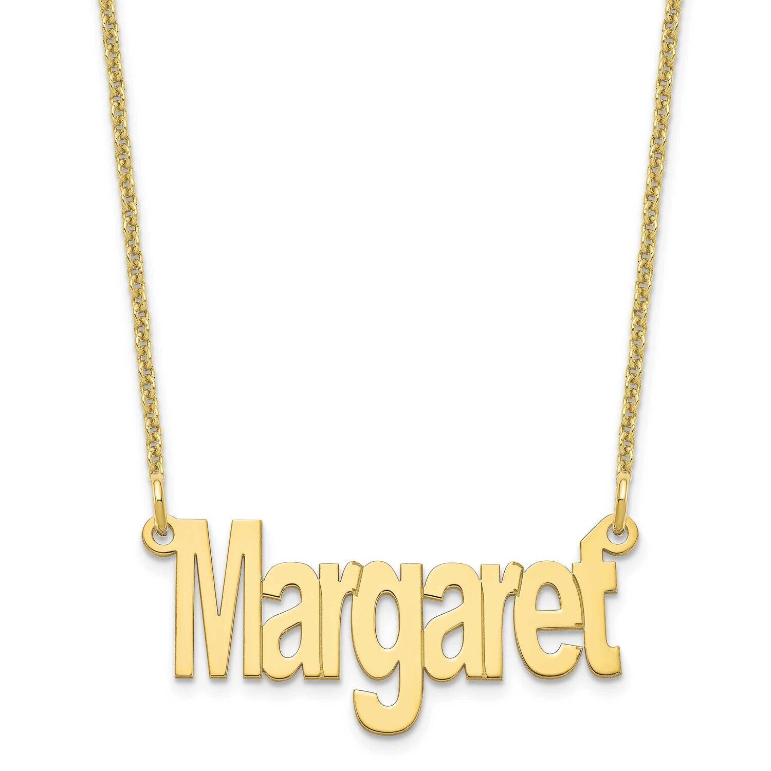 Name Plate Necklace 10k Gold Small 10XNA1262Y, MPN: 10XNA1262Y, 196904158753