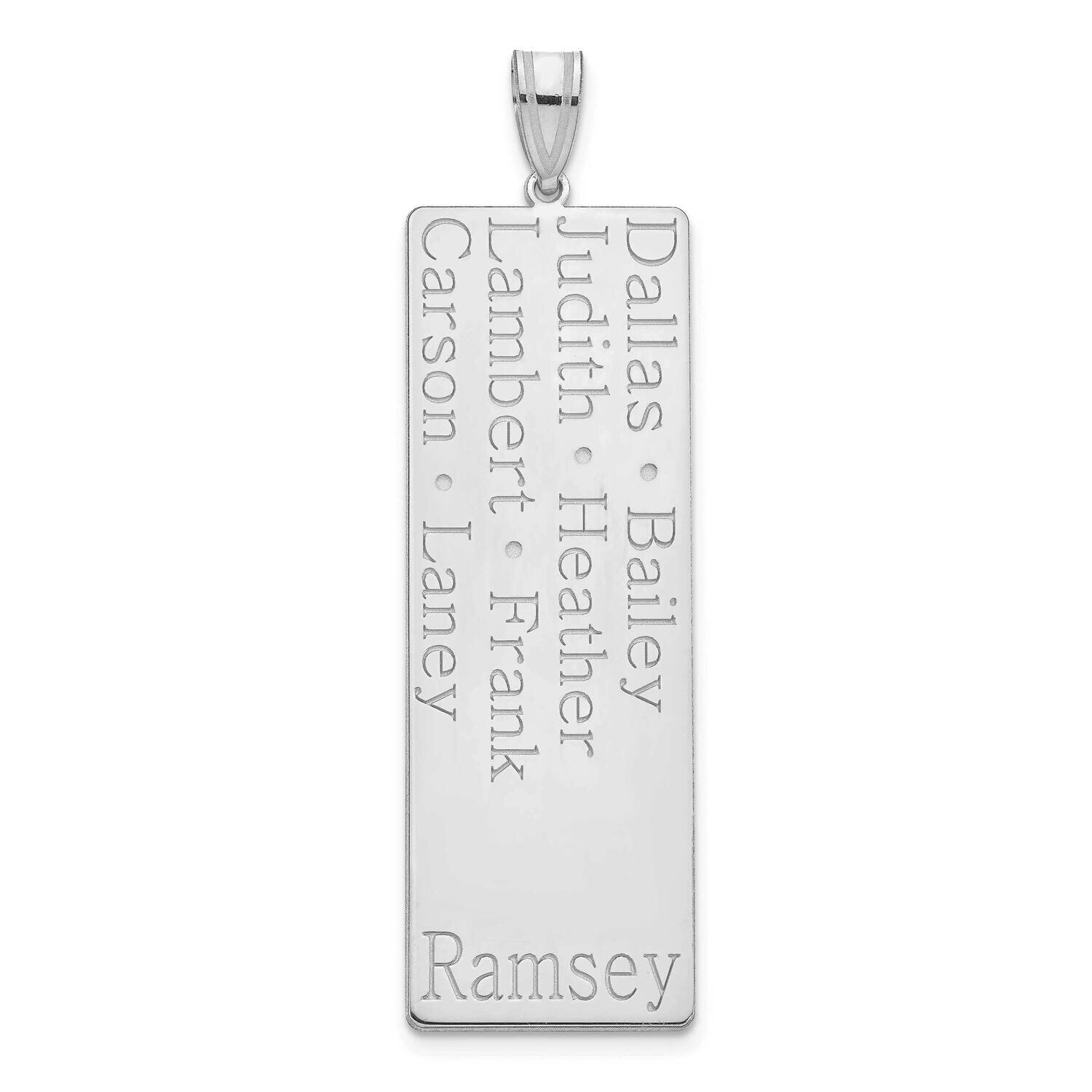 8 Name Family Pendant 10k White Gold 10XNA1278W, MPN: 10XNA1278W,
