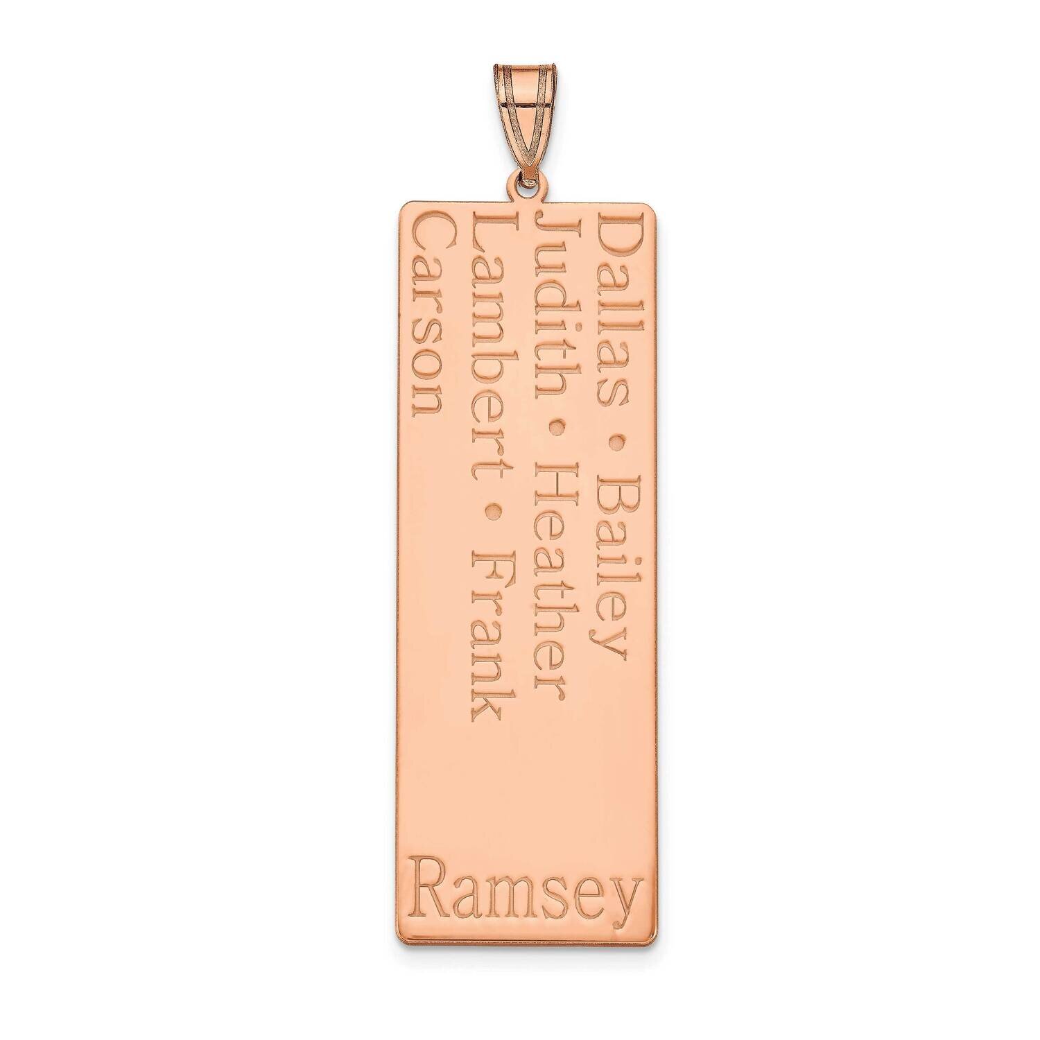 7 Name Family Pendant 10k Rose Gold 10XNA1279R, MPN: 10XNA1279R,