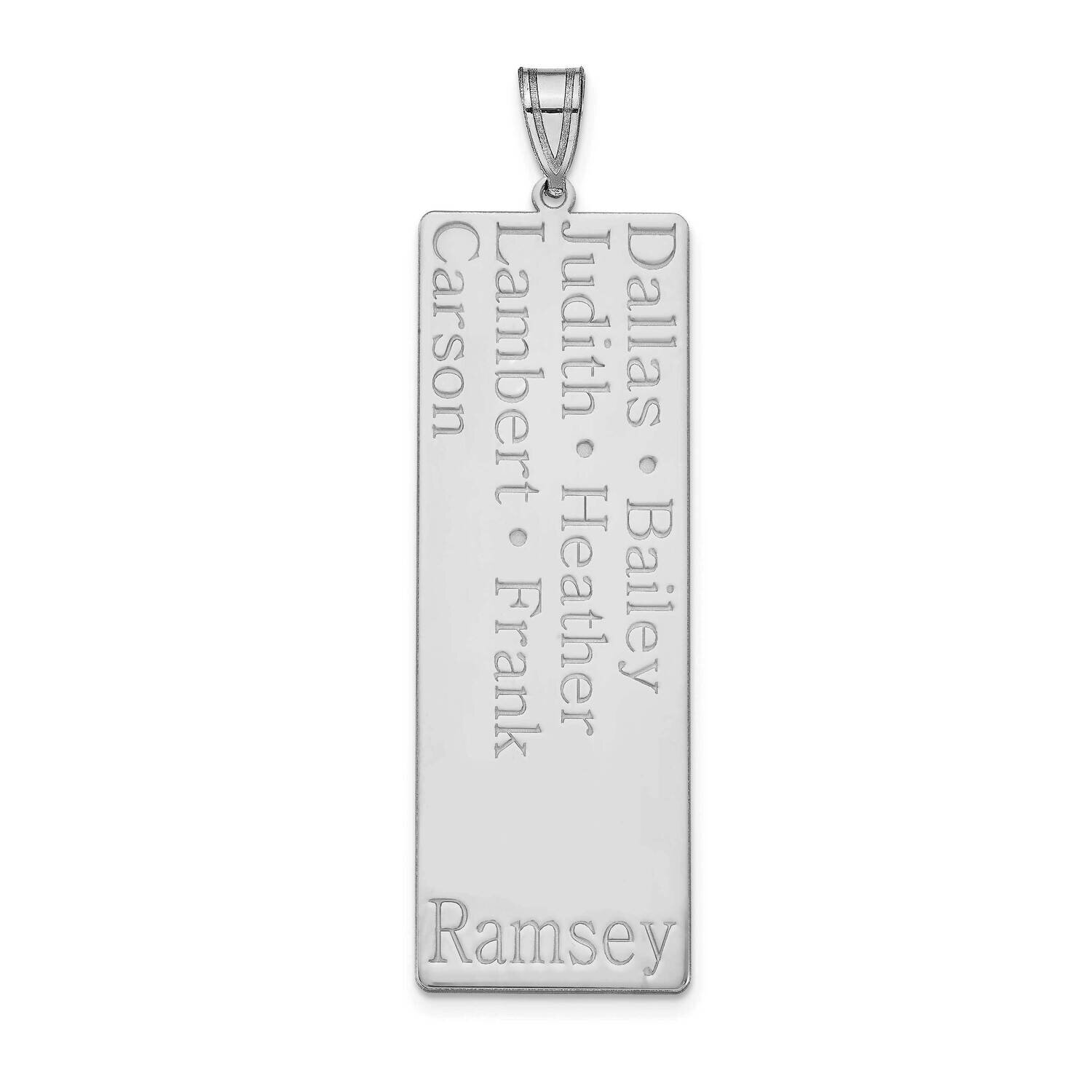 7 Name Family Pendant 10k White Gold 10XNA1279W, MPN: 10XNA1279W,