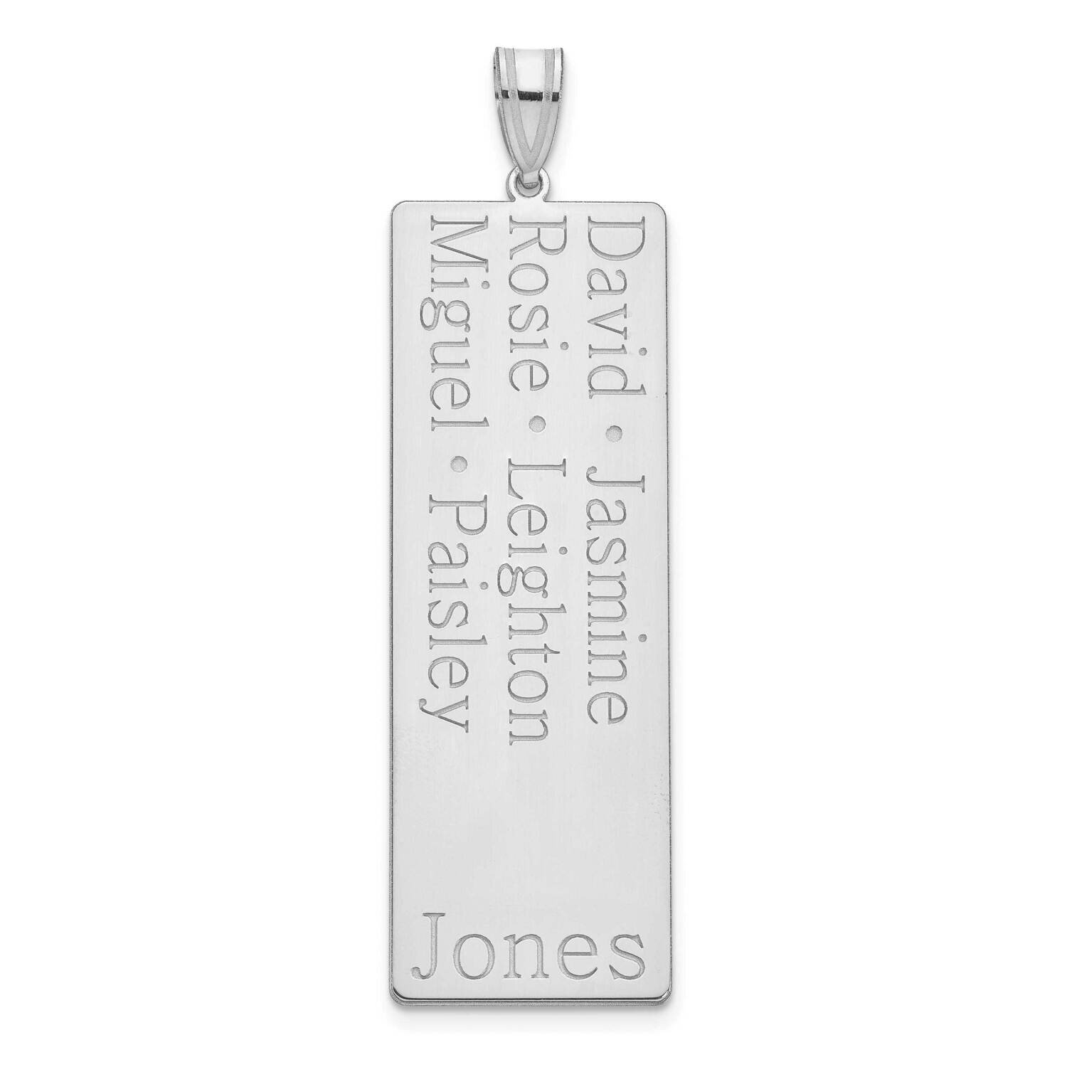 6 Name Family Pendant 10k White Gold 10XNA1280W, MPN: 10XNA1280W,