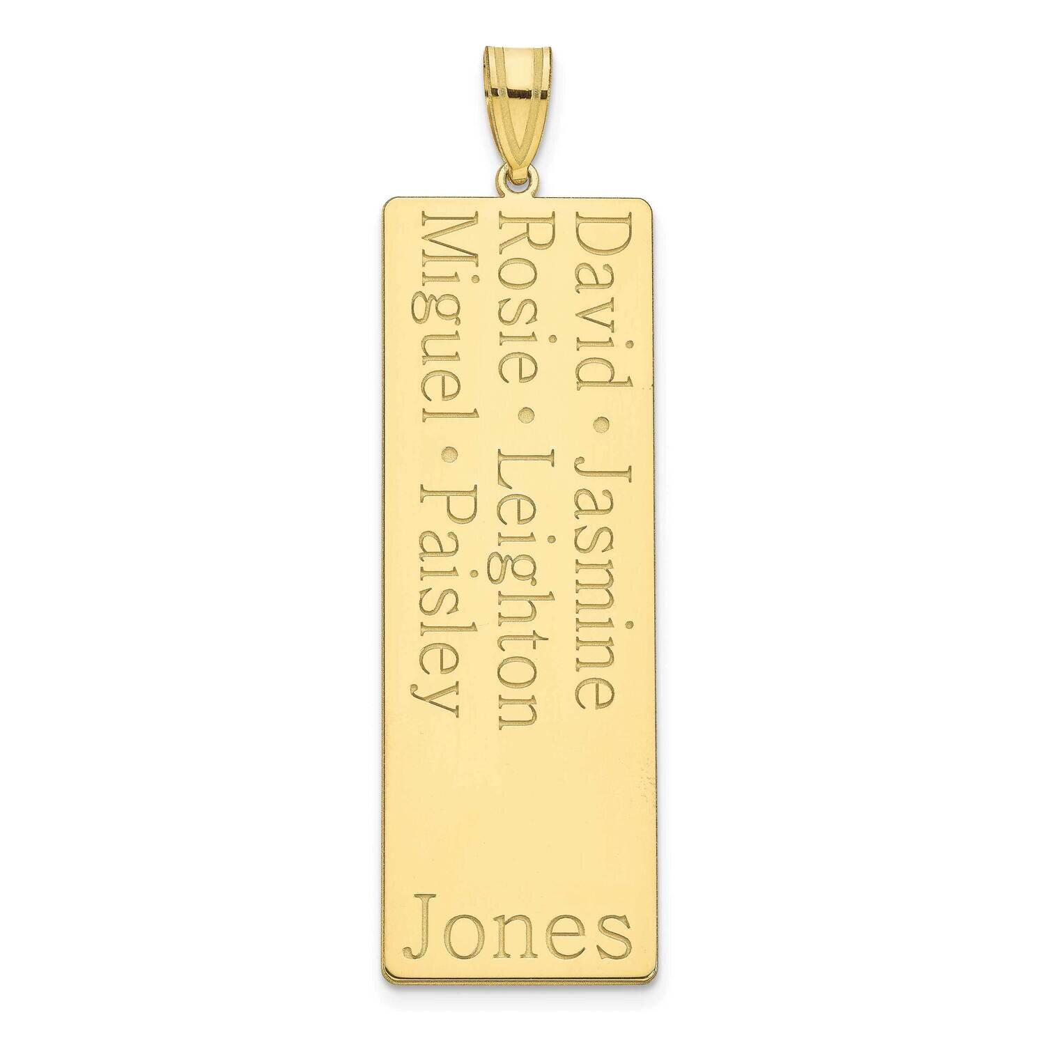 6 Name Family Pendant 10k Gold 10XNA1280Y, MPN: 10XNA1280Y,