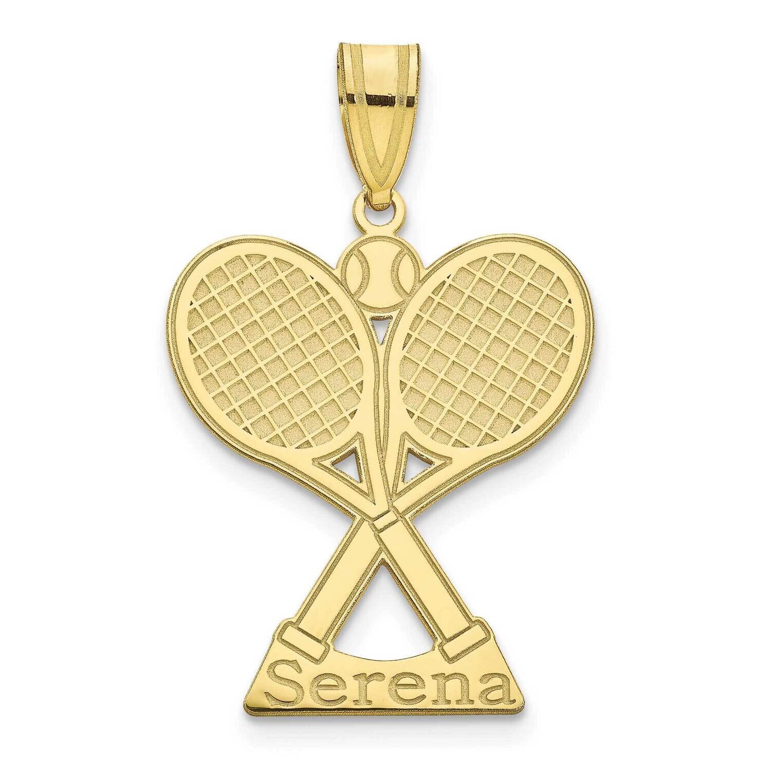 Personalized Tennis Pendant 10k Gold 10XNA1291Y, MPN: 10XNA1291Y,