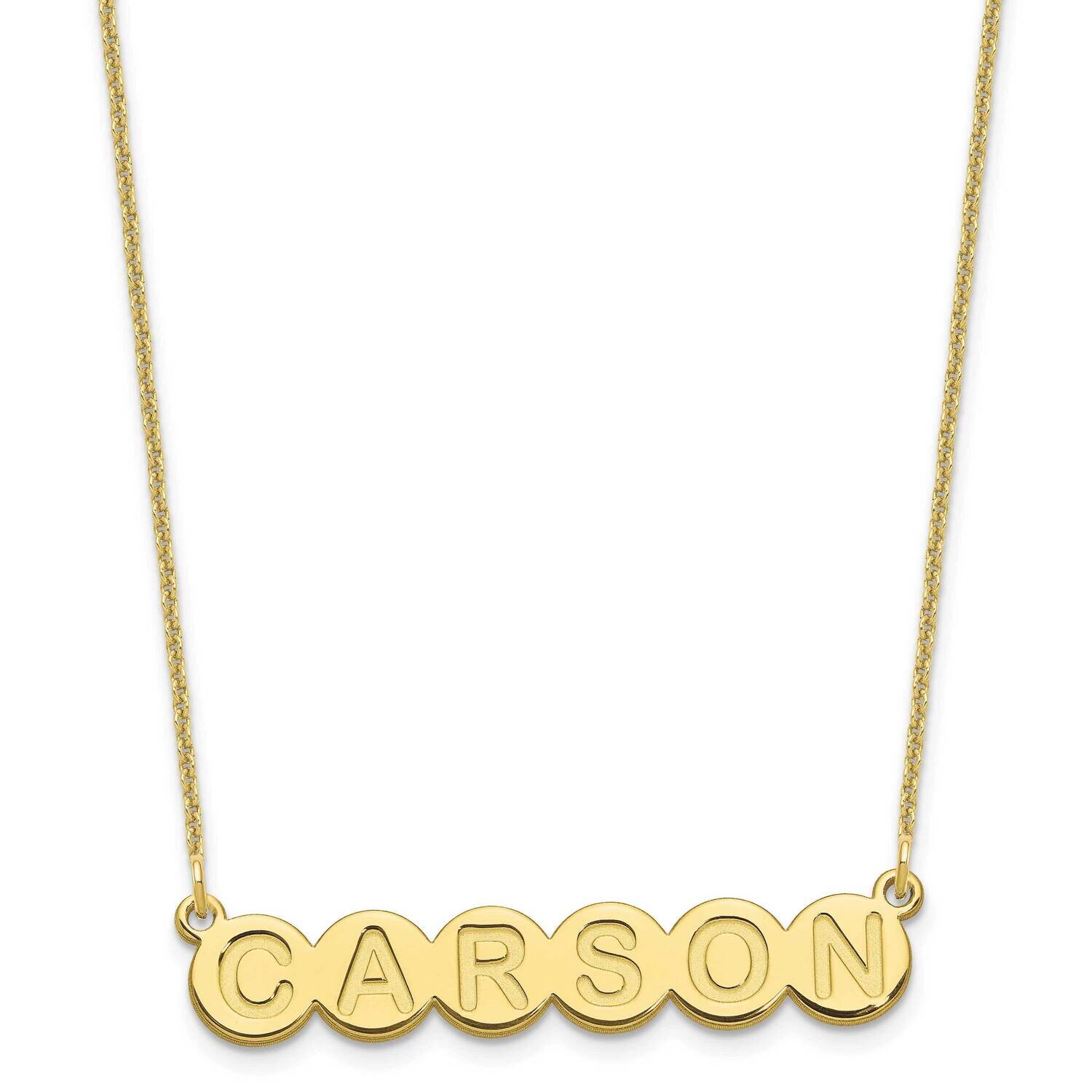 6 Letter Bubble Necklace 10k Gold 10XNA1320Y, MPN: 10XNA1320Y, 196904158647