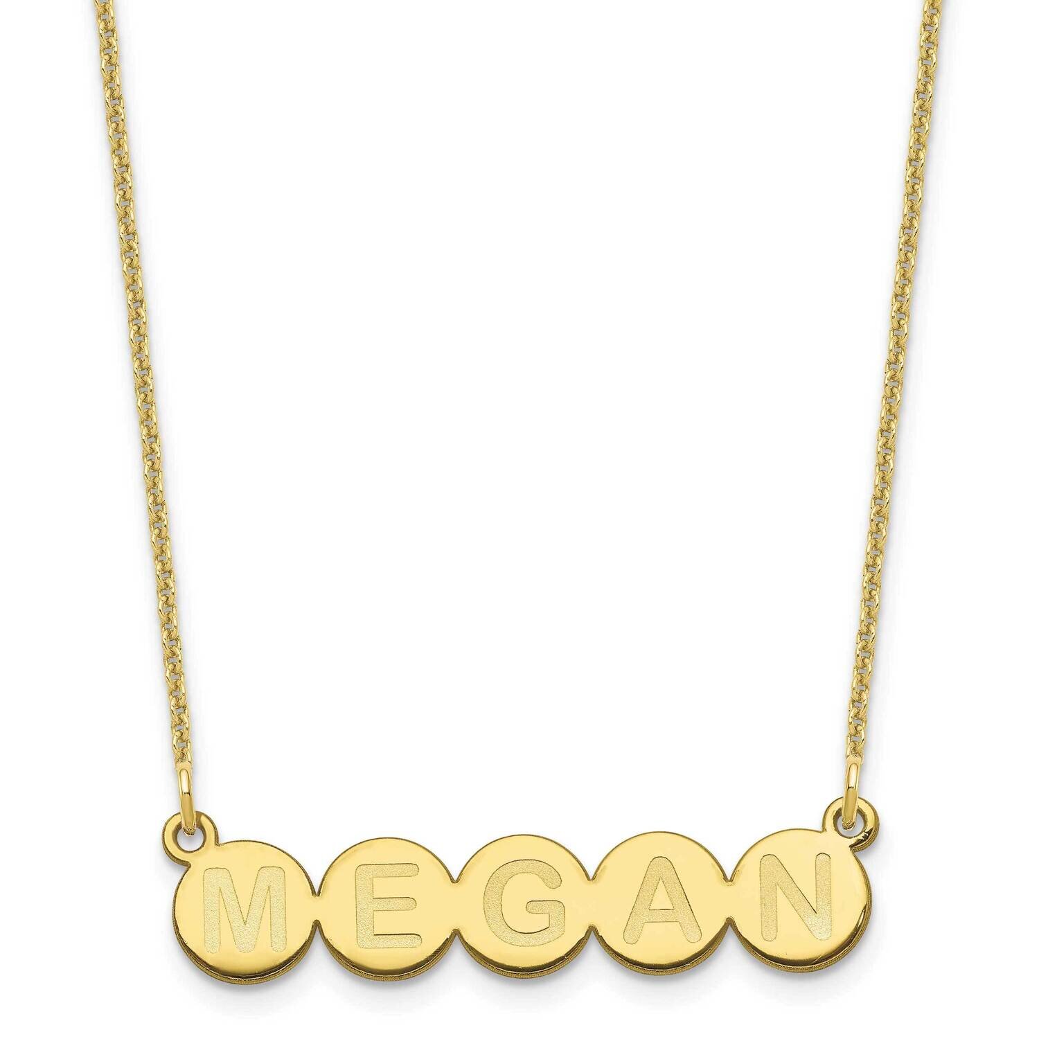 5 Letter Bubble Necklace 10k Gold 10XNA1321Y, MPN: 10XNA1321Y, 196904158630