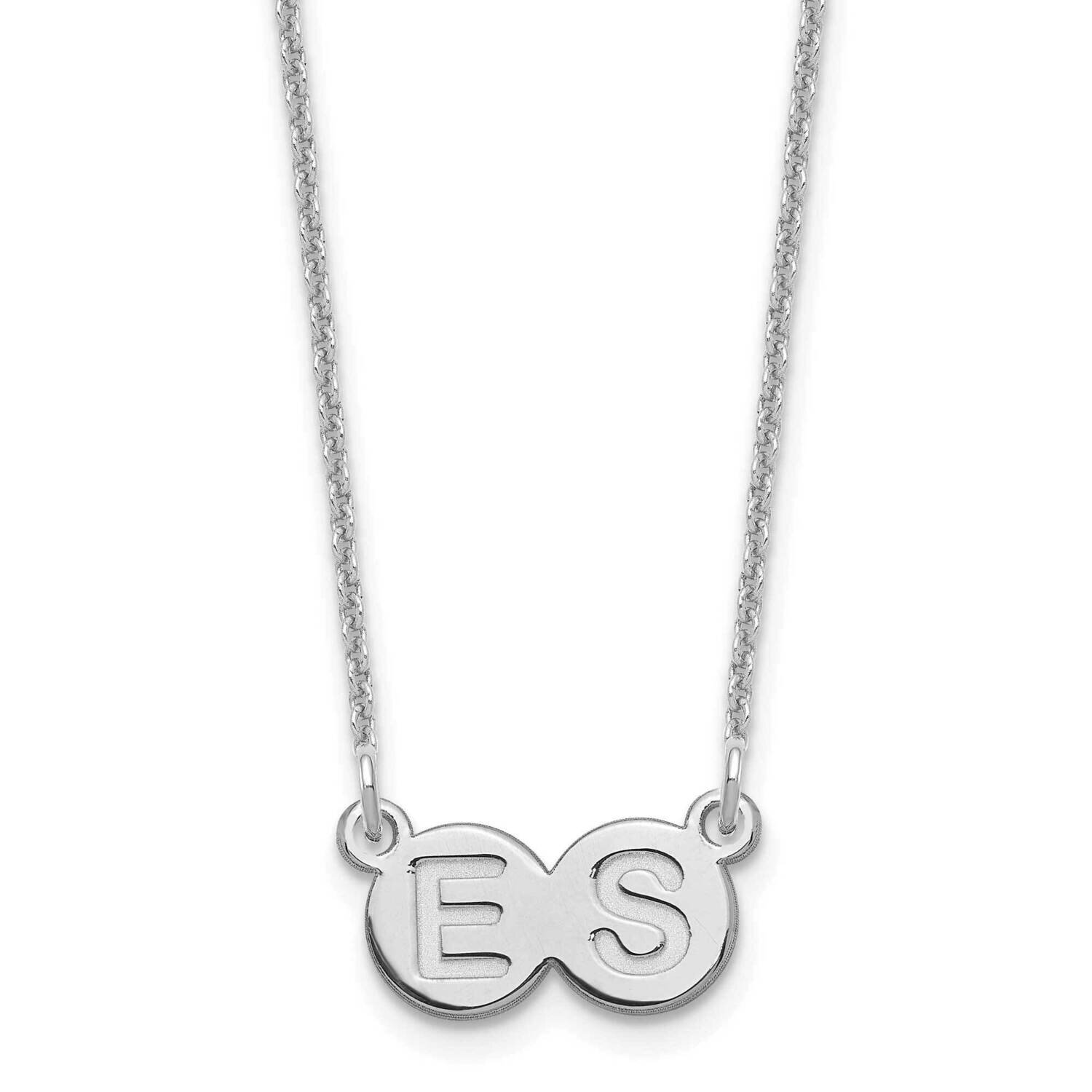 2 Letter Bubble Necklace 10k White Gold 10XNA1324W, MPN: 10XNA1324W,