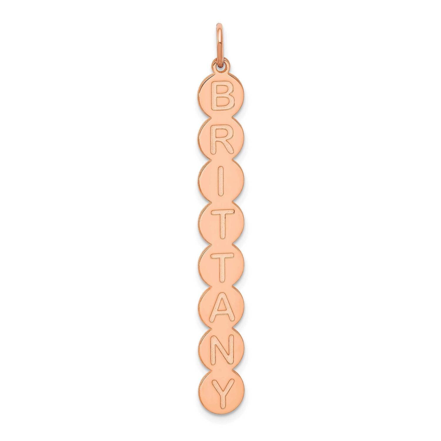 8 Letter Bubble Pendant 10k Rose Gold 10XNA1327R, MPN: 10XNA1327R,