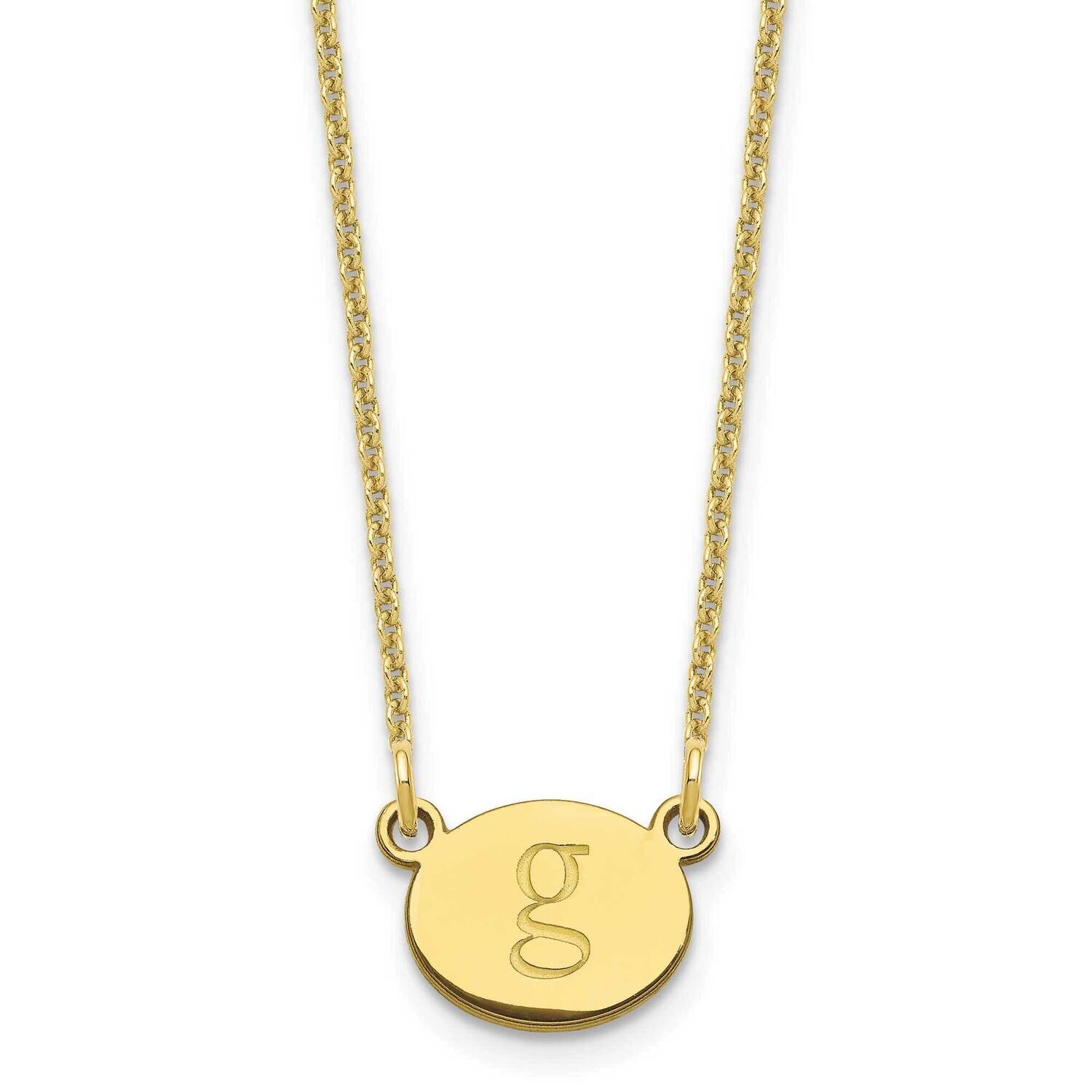 Initial Oval Necklace 10k Gold 10XNA1348Y, MPN: 10XNA1348Y, 196904158579