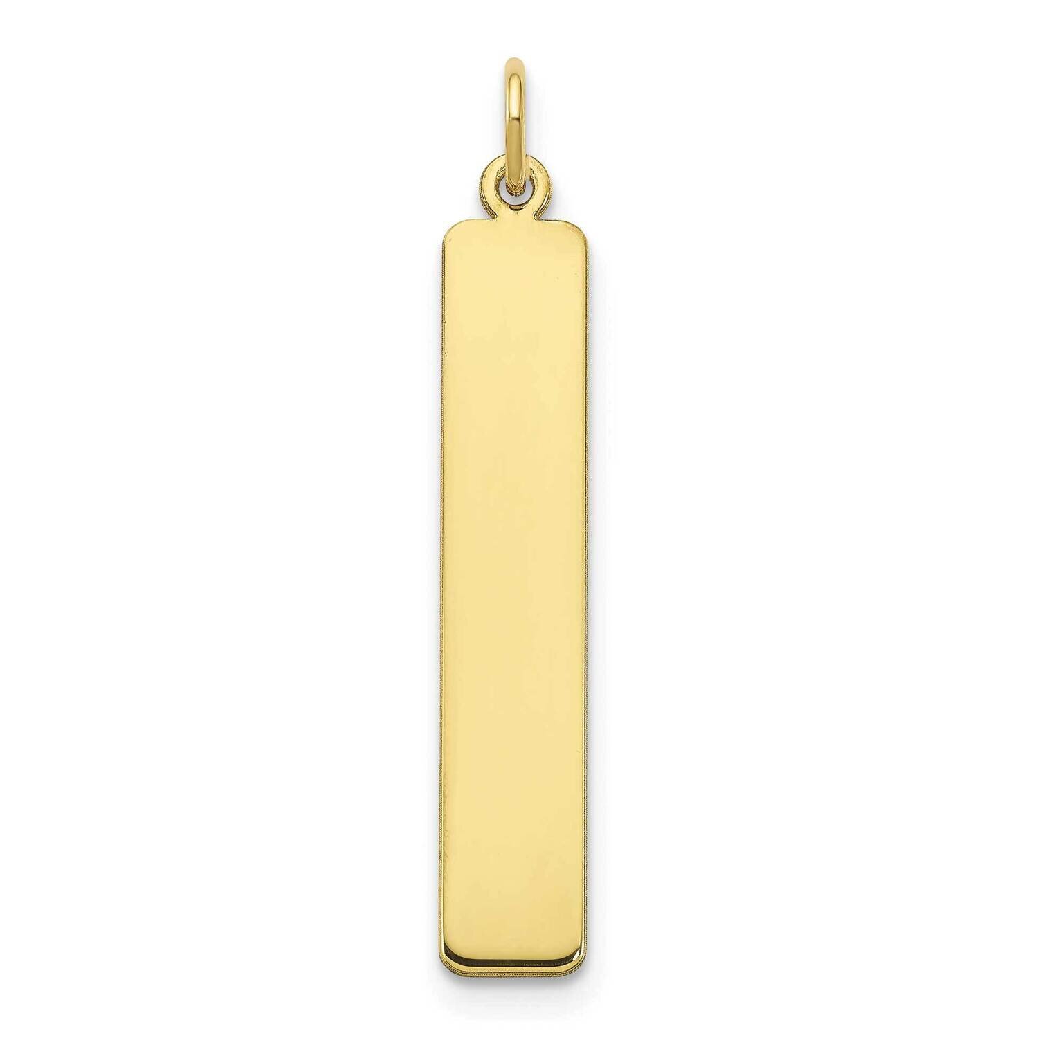 Vertical Blank Bar Charm 10k Gold Large 10XNA1354Y