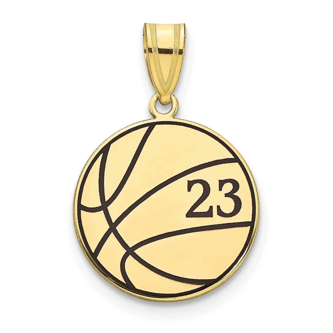 Personalized Basketball with Epoxy Pendant 10k Gold 10XNA1362Y, MPN: 10XNA1362Y,