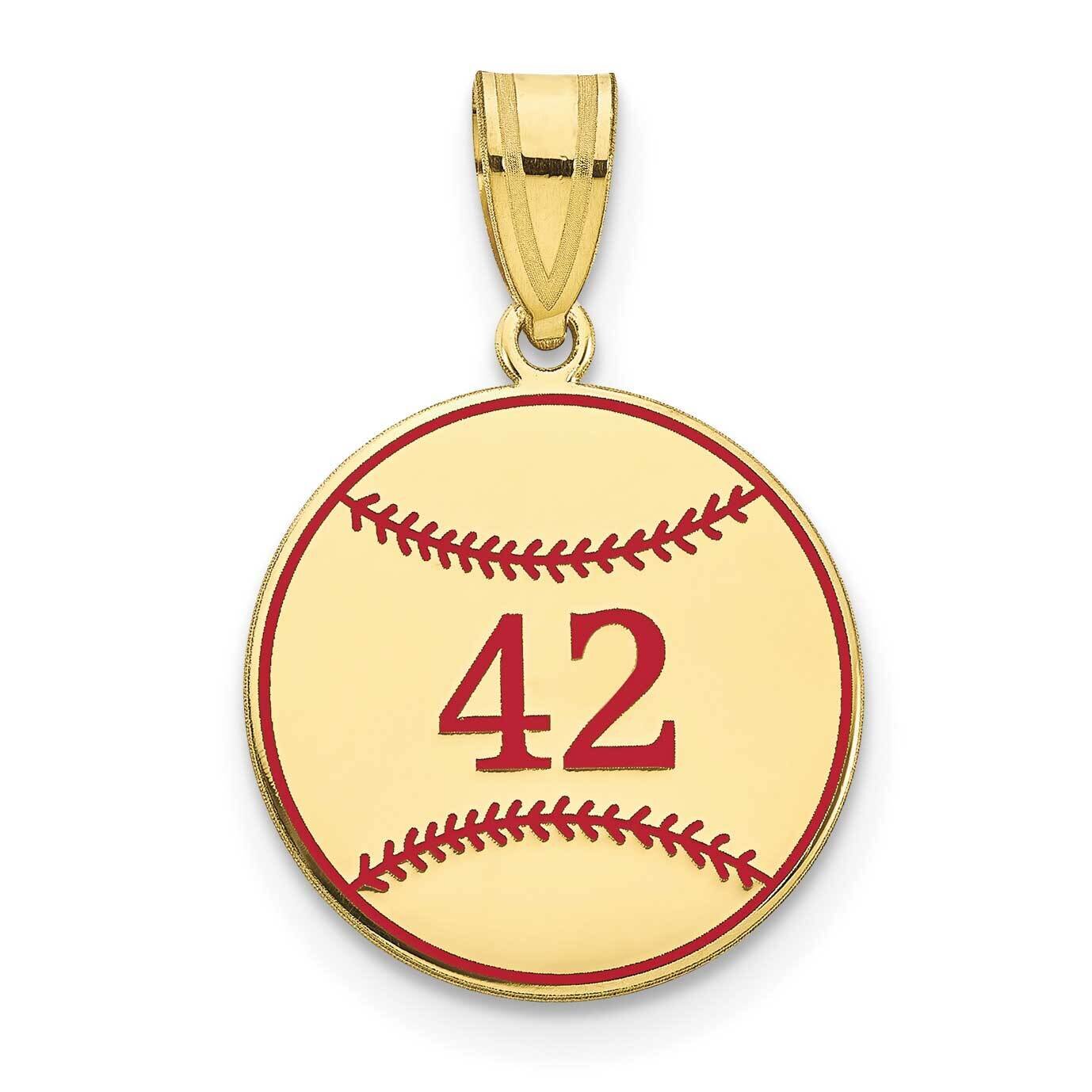 Personalized Baseball with Epoxy Pendant 10k Gold 10XNA1364Y, MPN: 10XNA1364Y,