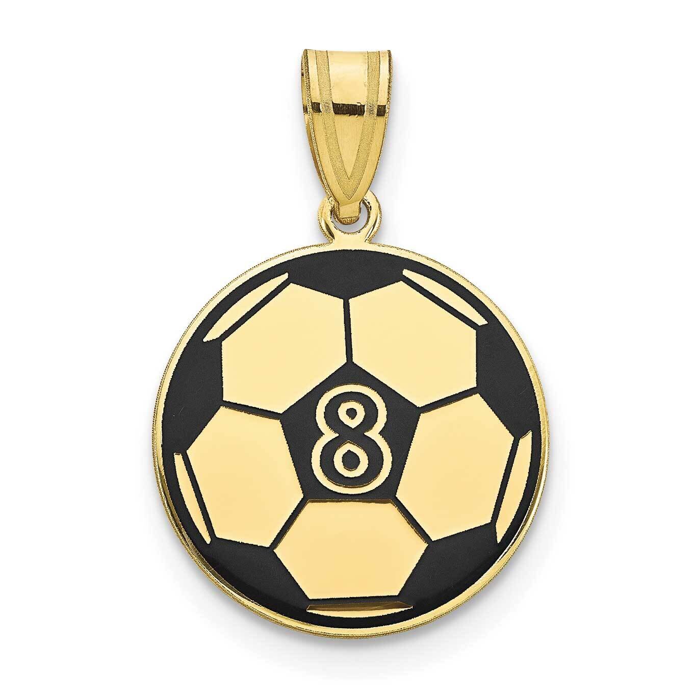 Personalized Soccer Ball with Epoxy Pendant 10k Gold 10XNA1365Y, MPN: 10XNA1365Y,