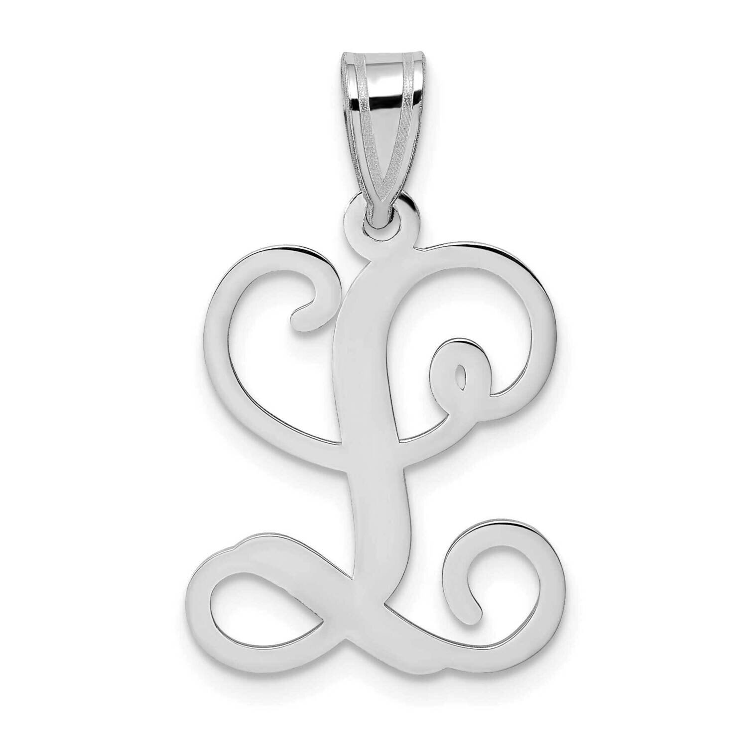 Initial Letter L Pendant 10k White Gold 10XNA518W/L, MPN: 10XNA518W/L,