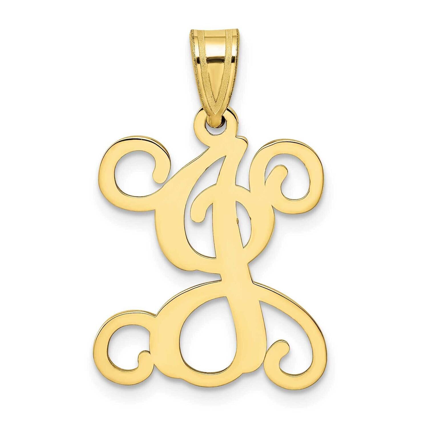 Initial Letter J Pendant 10k Gold 10XNA518Y/J, MPN: 10XNA518Y/J,