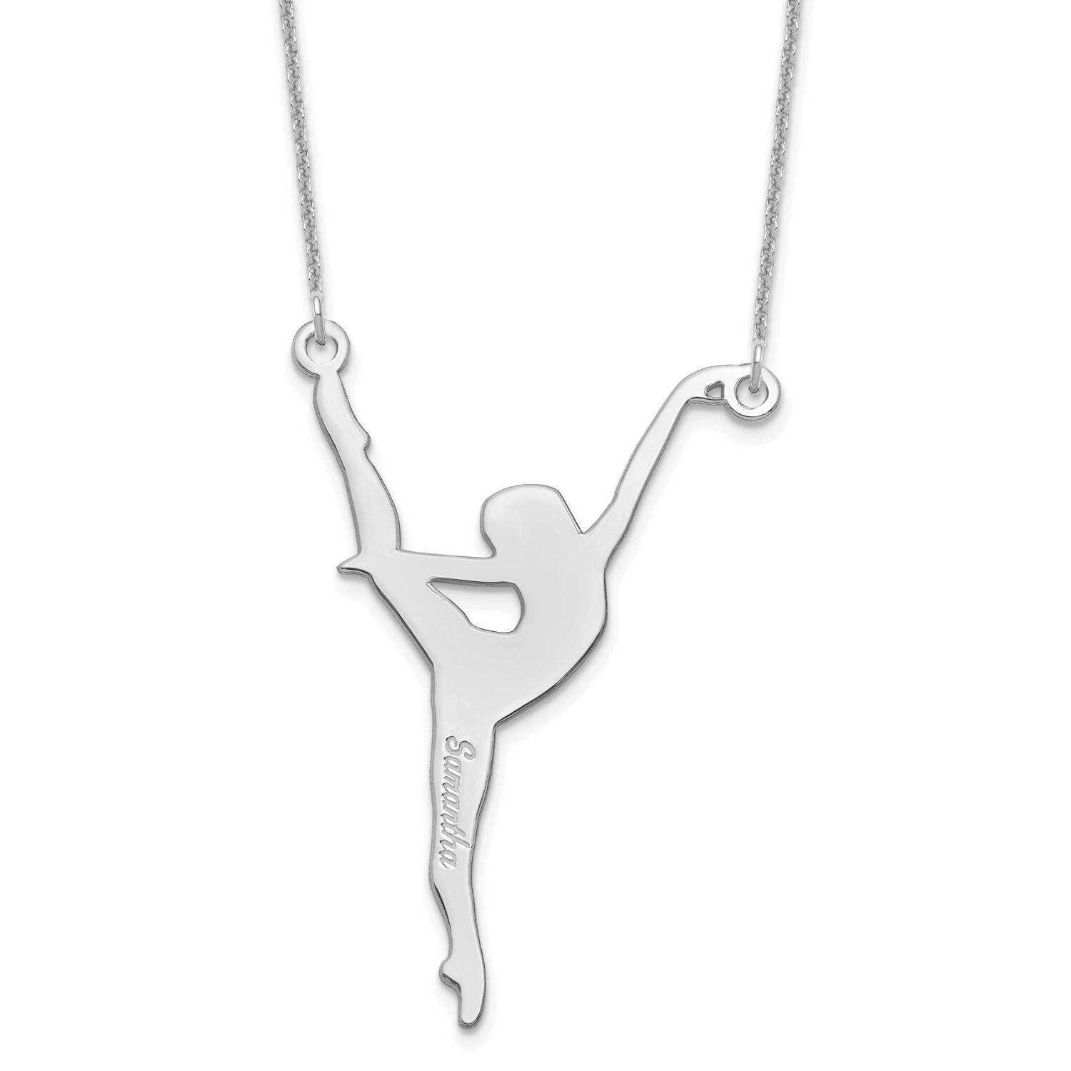 Personalized Dancer Necklace 10k White Gold 10XNA700W, MPN: 10XNA700W,