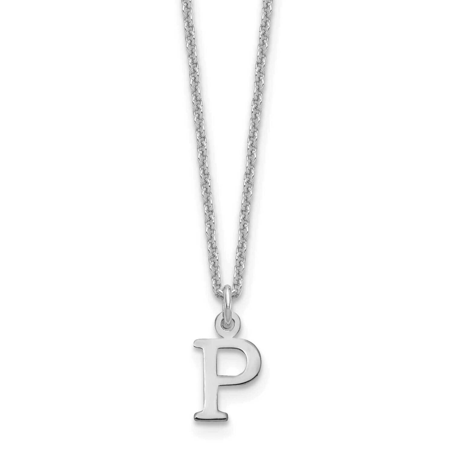 Cutout Letter P Initial Necklace 10k White Gold 10XNA727W/P, MPN: 10XNA727W/P,