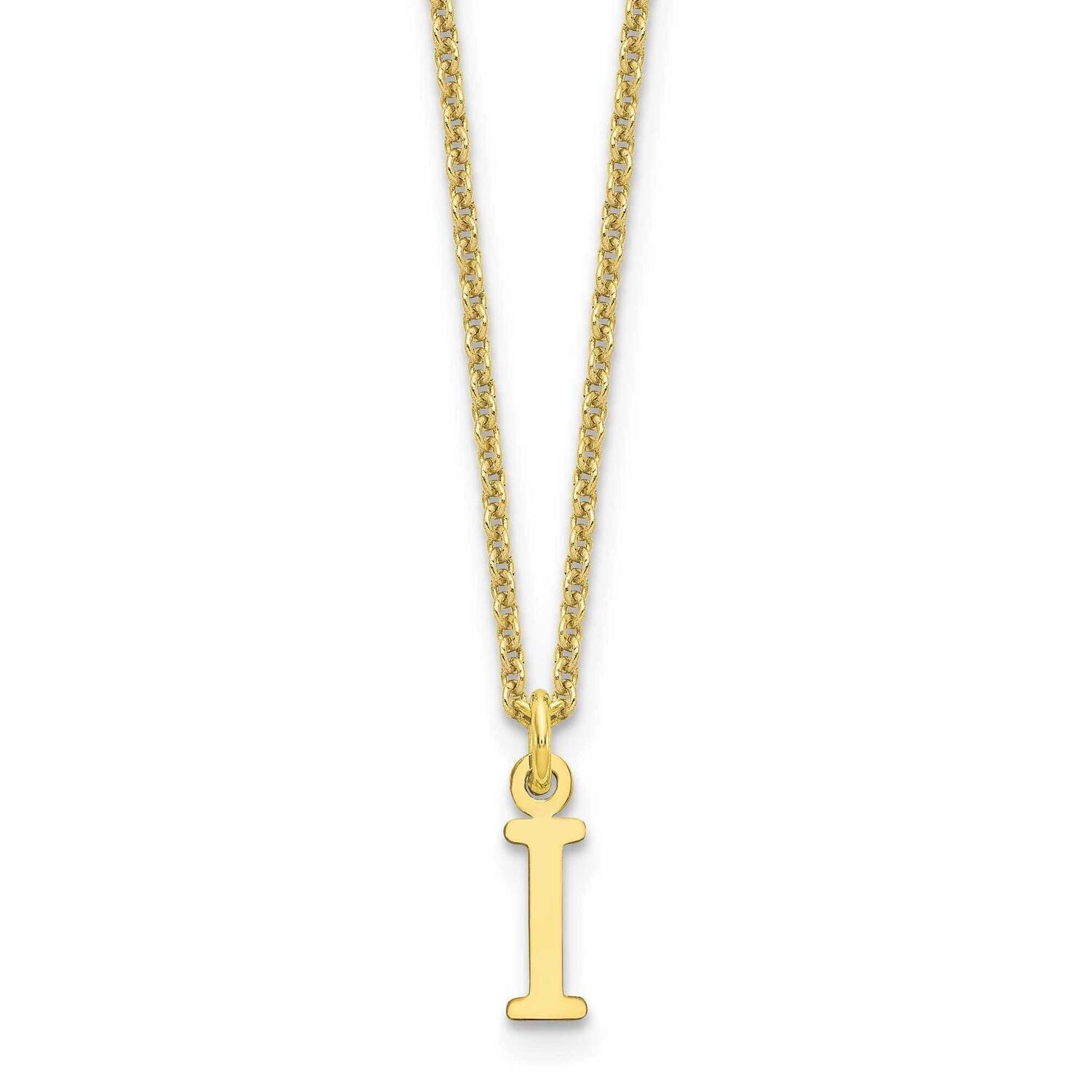 Cutout Letter I Initial Necklace 10k Gold 10XNA727Y/I, MPN: 10XNA727Y/I,