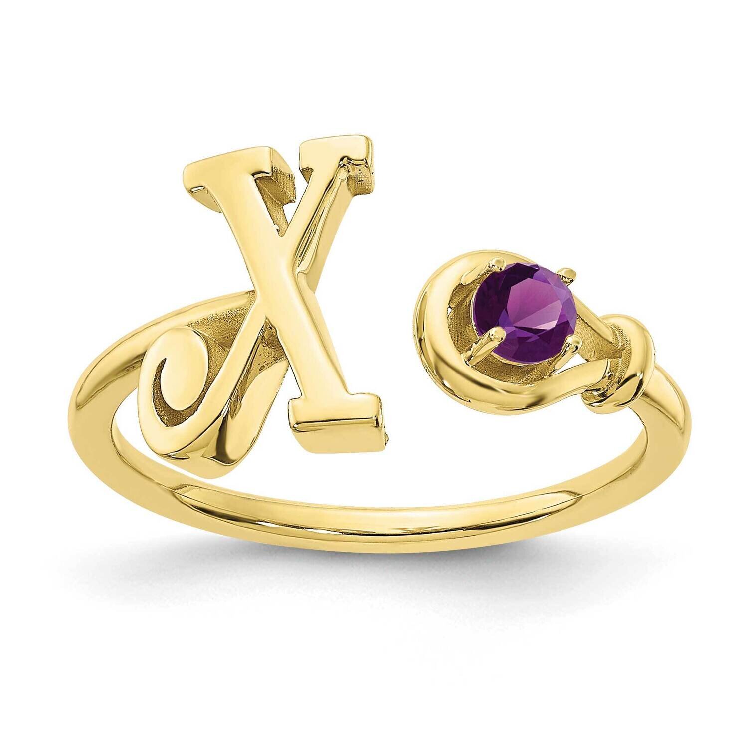 Letter X with Birthstone Ring 10k Gold 10XNR81XY, MPN: 10XNR81XY, 191101993879