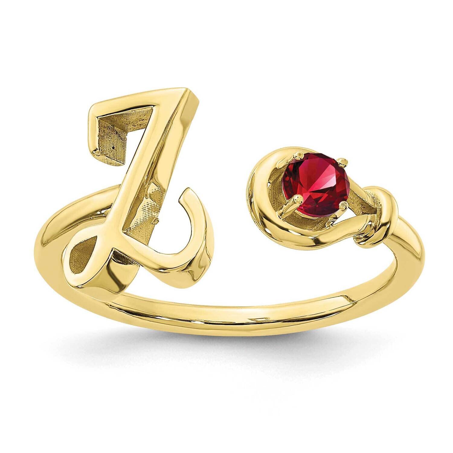 Letter Z with Birthstone Ring 10k Gold 10XNR81ZY, MPN: 10XNR81ZY, 191101993893