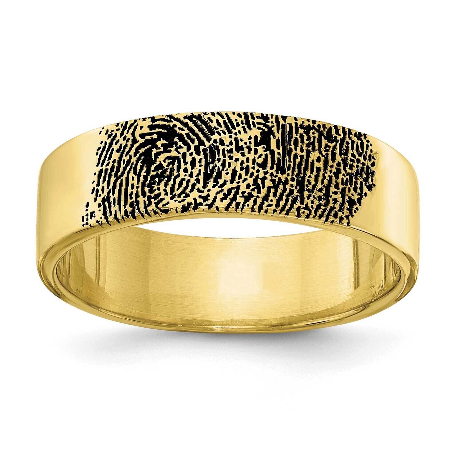 Fingerprint Ring with Name - Memorial Ring
