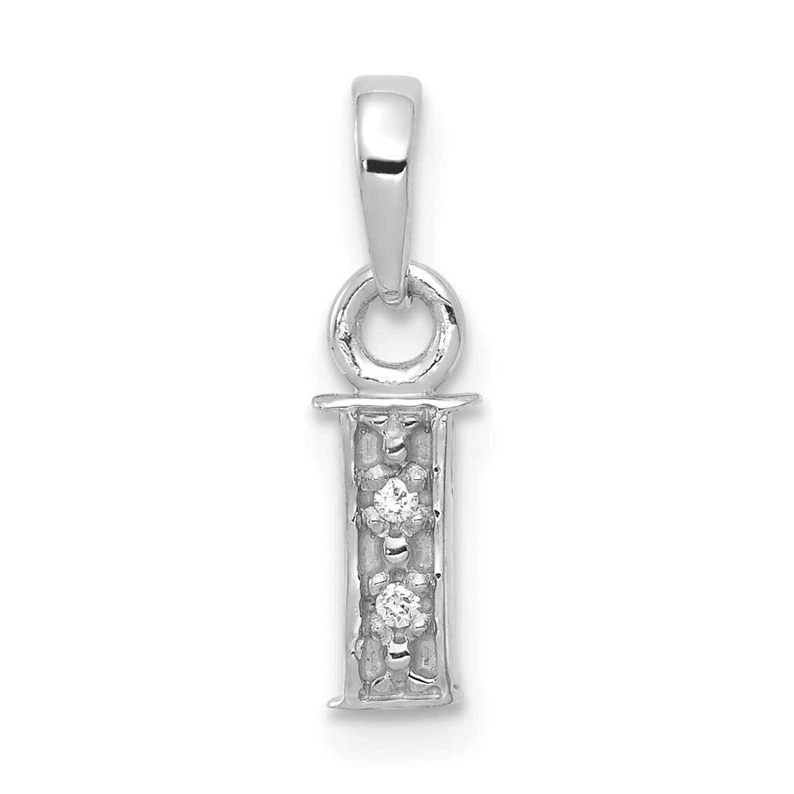 Initial I Charm 10k White Gold 10YC251I, MPN: 10YC251I,