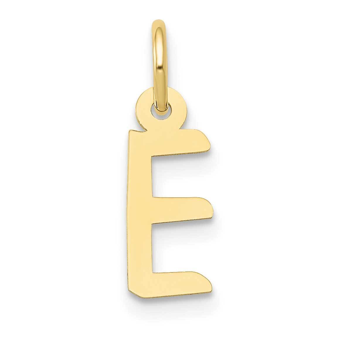 Slanted Block Initial E Charm 10k Gold Small 10YC644E, MPN: 10YC644E,