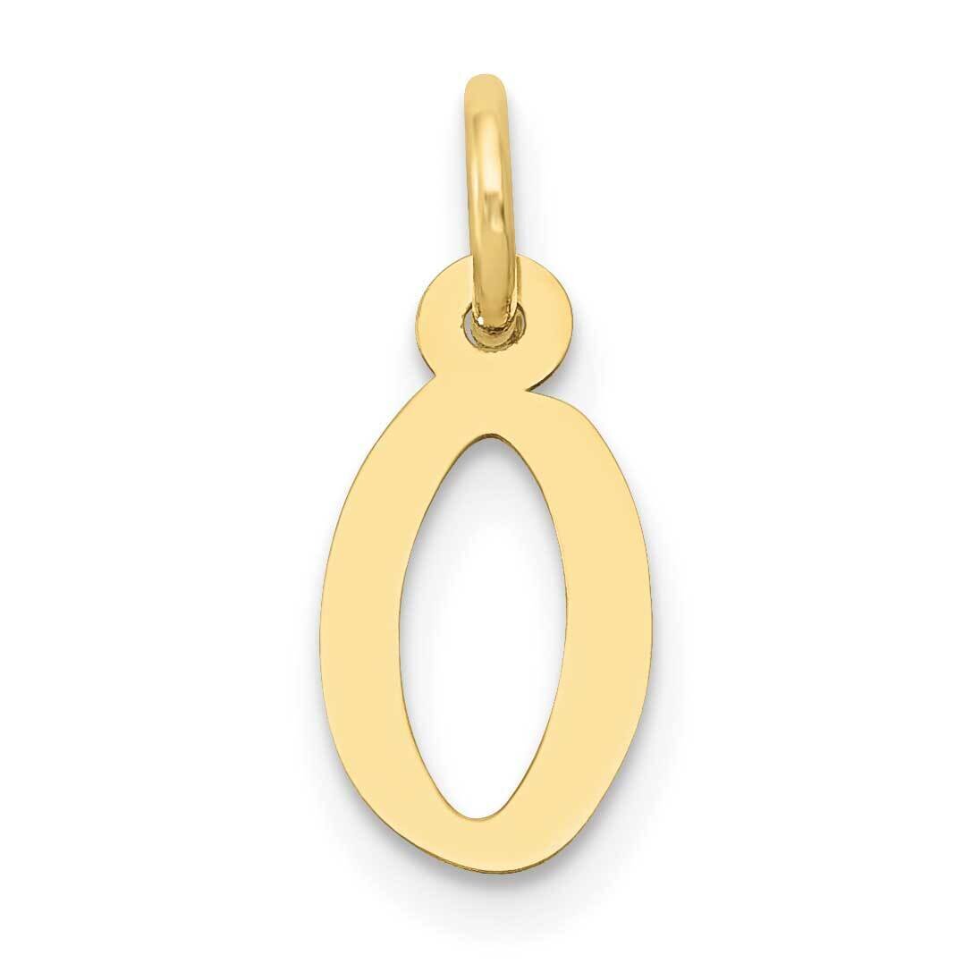Slanted Block Initial O Charm 10k Gold Small 10YC644O, MPN: 10YC644O,