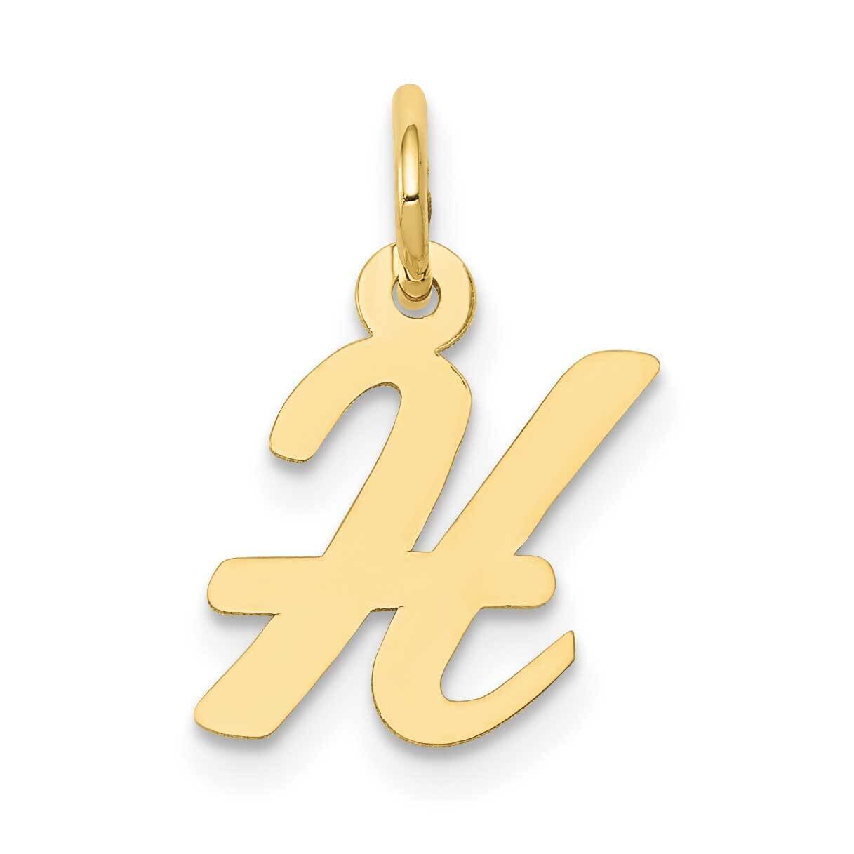 Script Initial H Charm 10k Gold Small 10YC658H, MPN: 10YC658H,