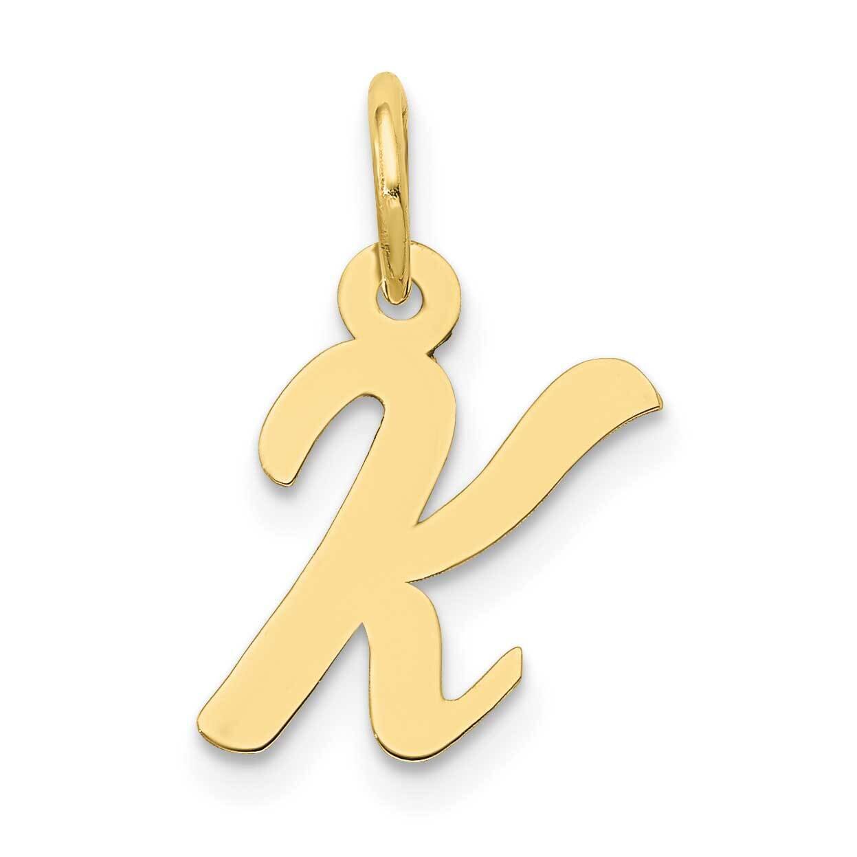 Script Initial K Charm 10k Gold Small 10YC658K, MPN: 10YC658K,
