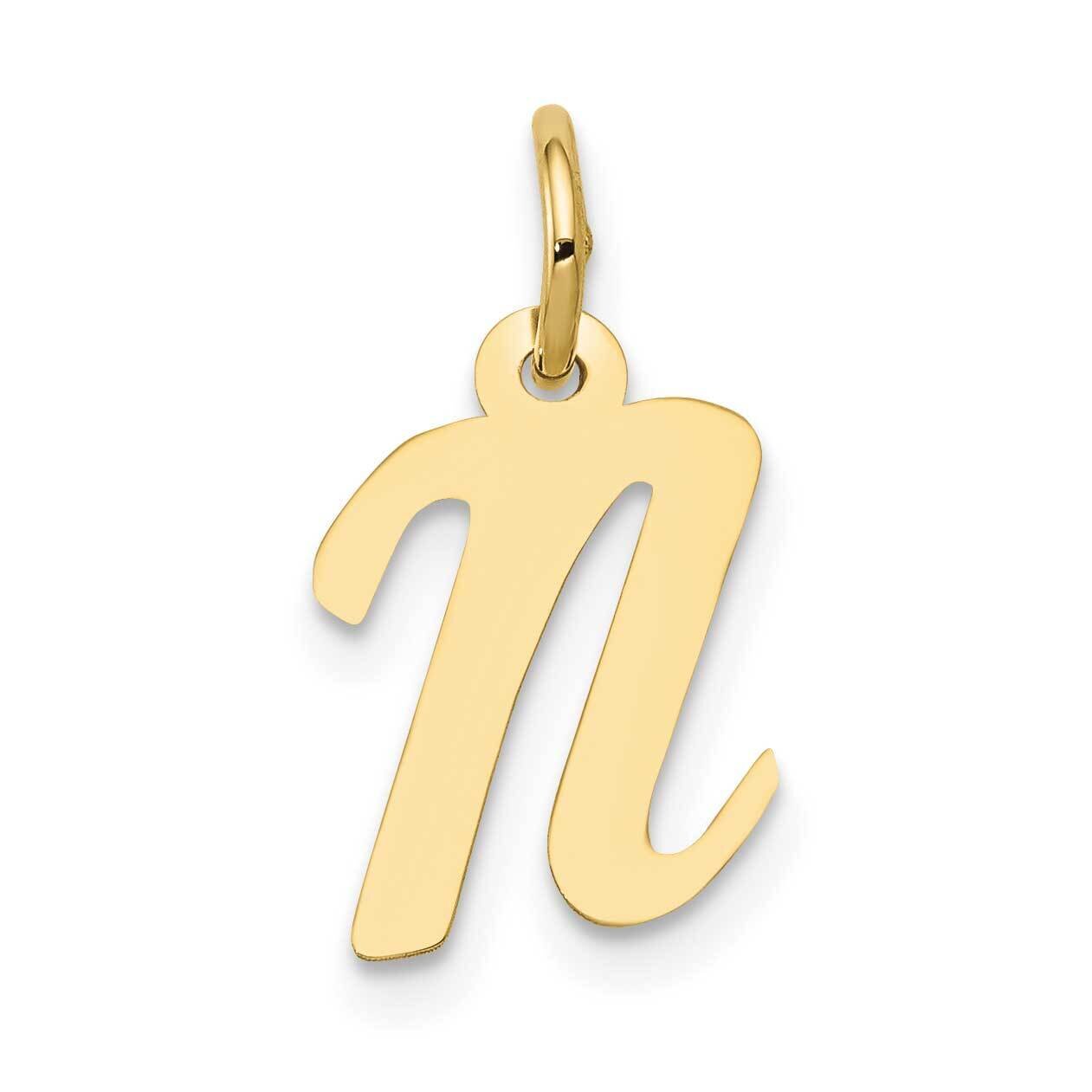 Script Initial N Charm 10k Gold Small 10YC658N, MPN: 10YC658N,