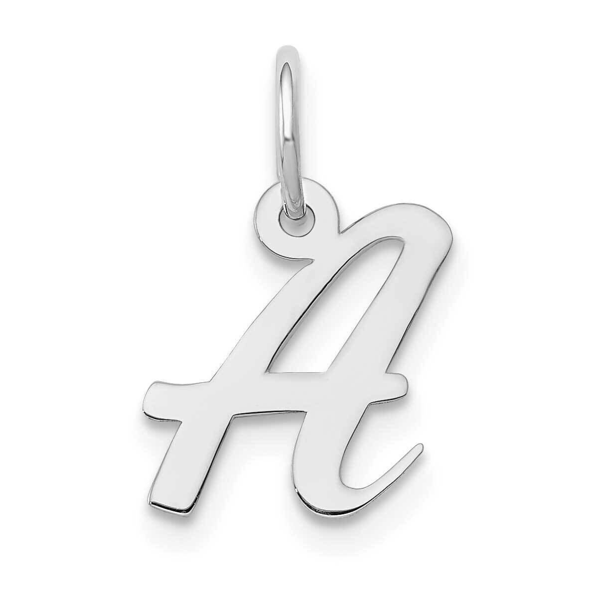 Script Initial A Charm 10k White Gold Small 10YC659A, MPN: 10YC659A,