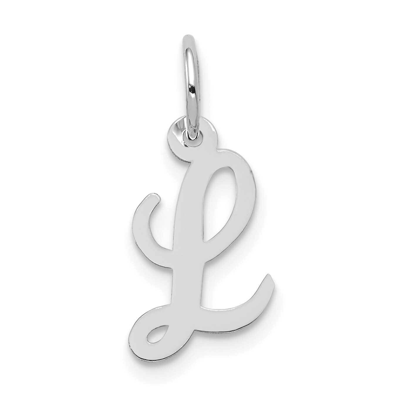 Script Initial L Charm 10k White Gold Small 10YC659L, MPN: 10YC659L,