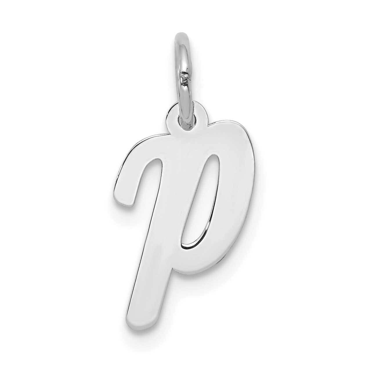 Script Initial P Charm 10k White Gold Small 10YC659P, MPN: 10YC659P,