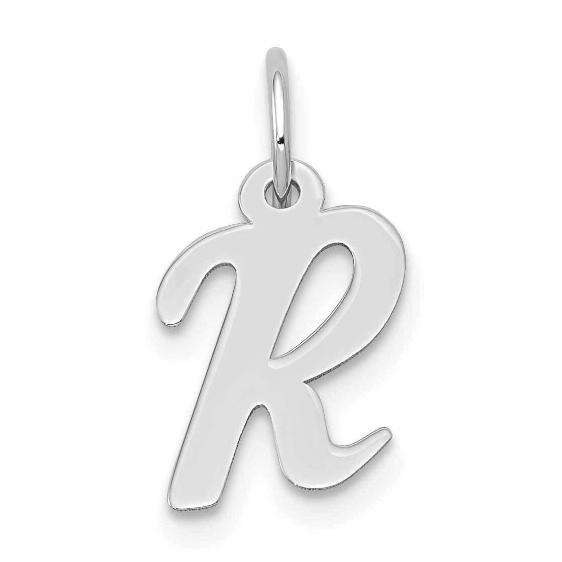 Script Initial R Charm 10k White Gold Small 10YC659R, MPN: 10YC659R,