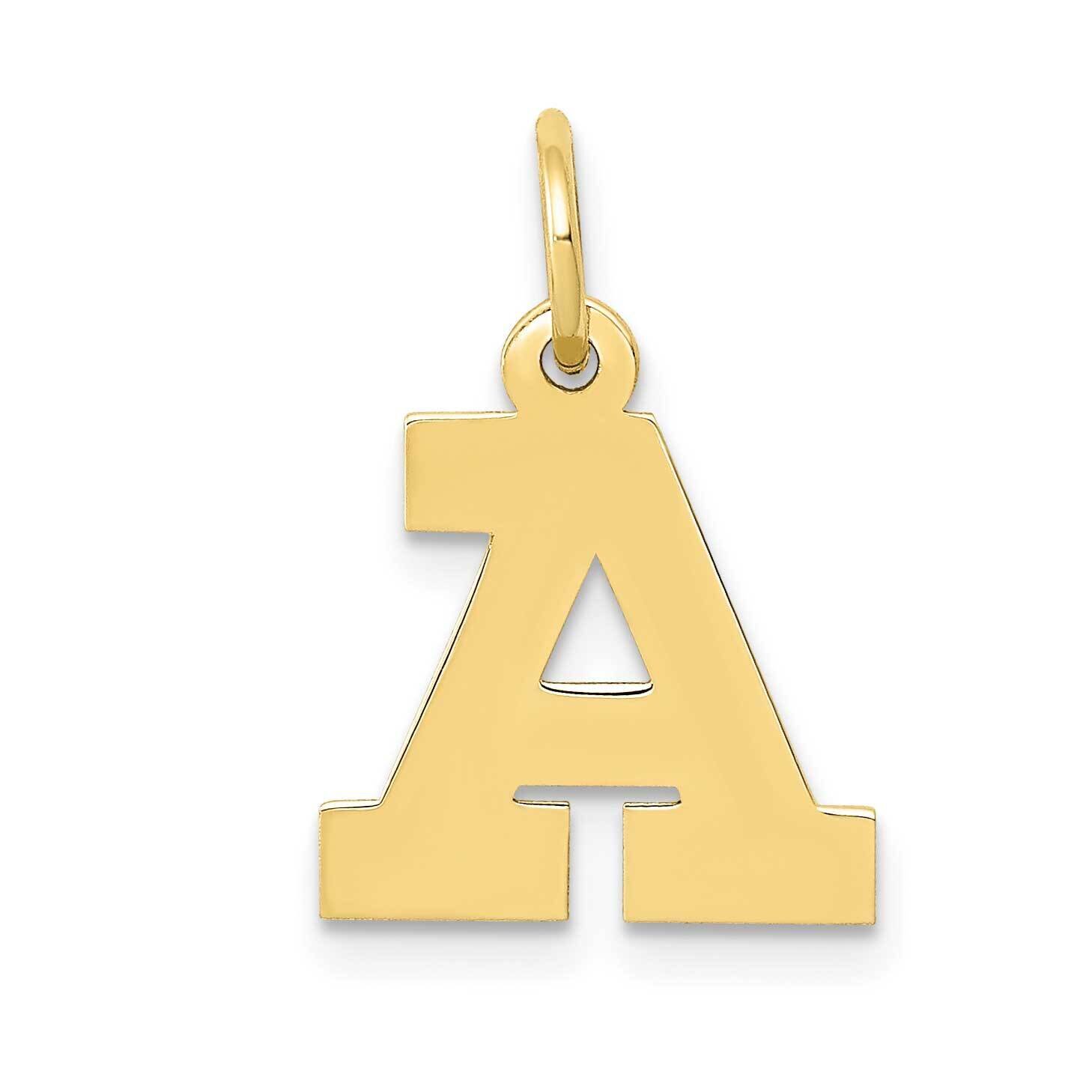 Block Initial A Charm 10k Gold Small 10YC664A, MPN: 10YC664A,