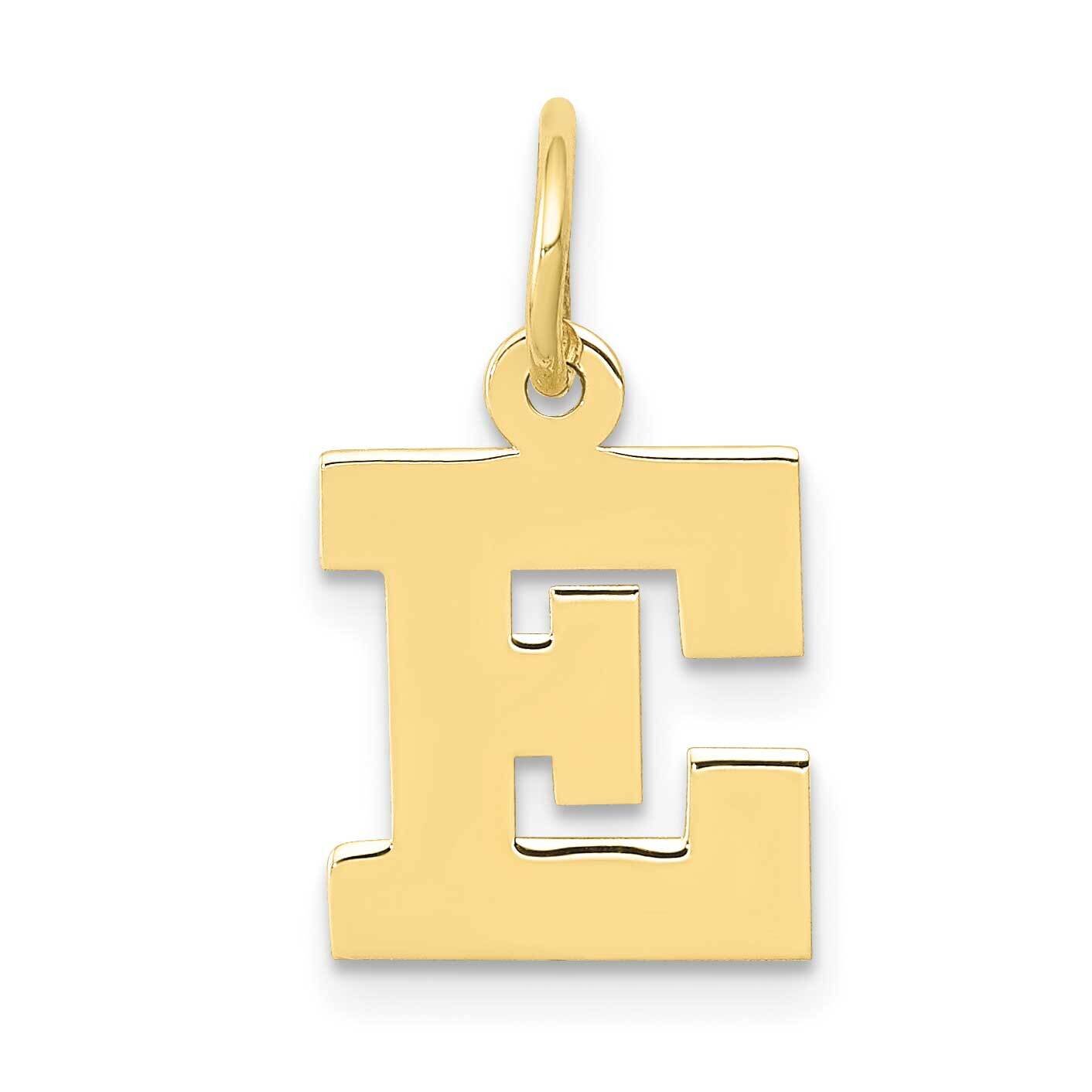 Block Initial E Charm 10k Gold Small 10YC664E, MPN: 10YC664E,