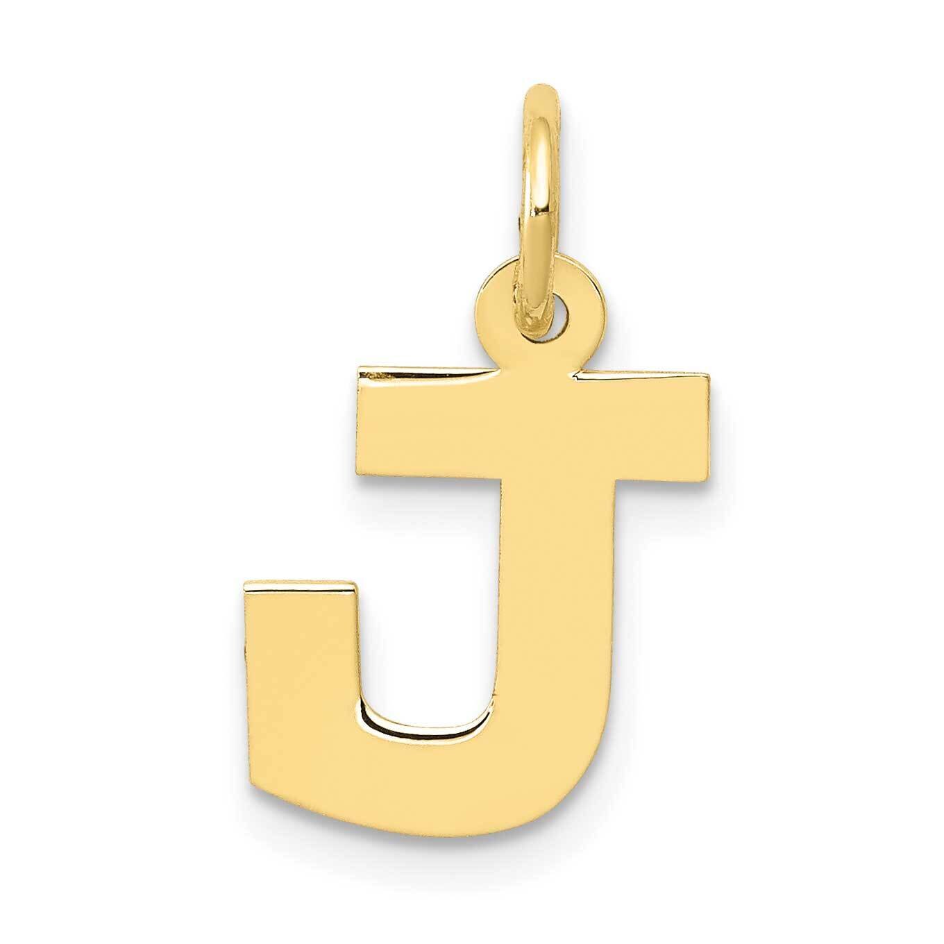Block Initial J Charm 10k Gold Small 10YC664J, MPN: 10YC664J,