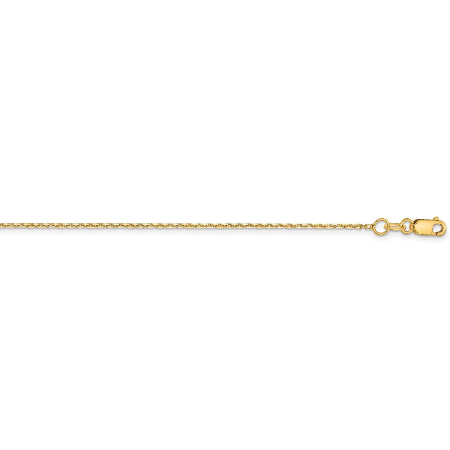 1.05mm Diamond-Cut Cable Chain 18 Inch 14k Gold HB-1340-18