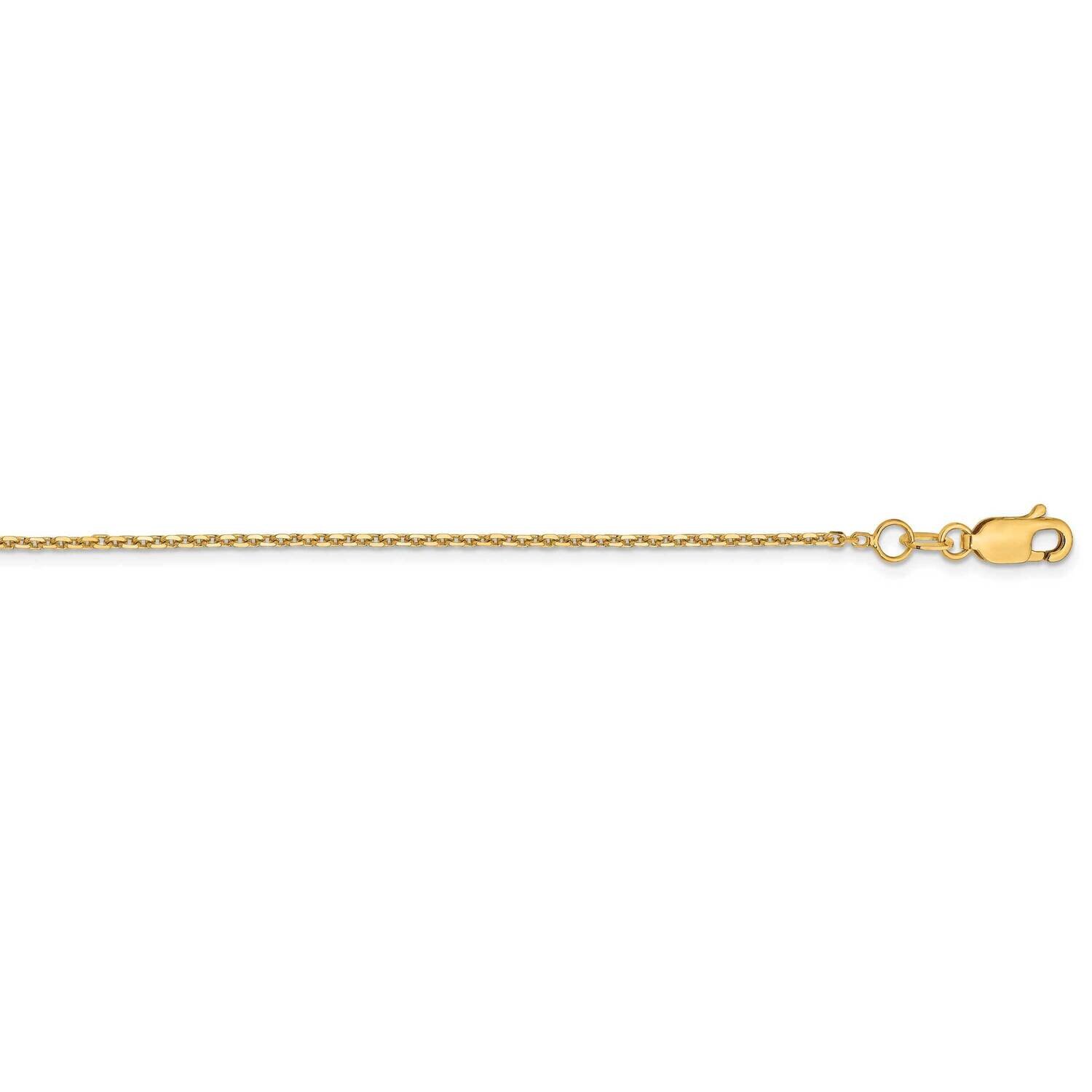 1.4mm Diamond-Cut Cable Chain 16 Inch 14k Gold HB-1342-16