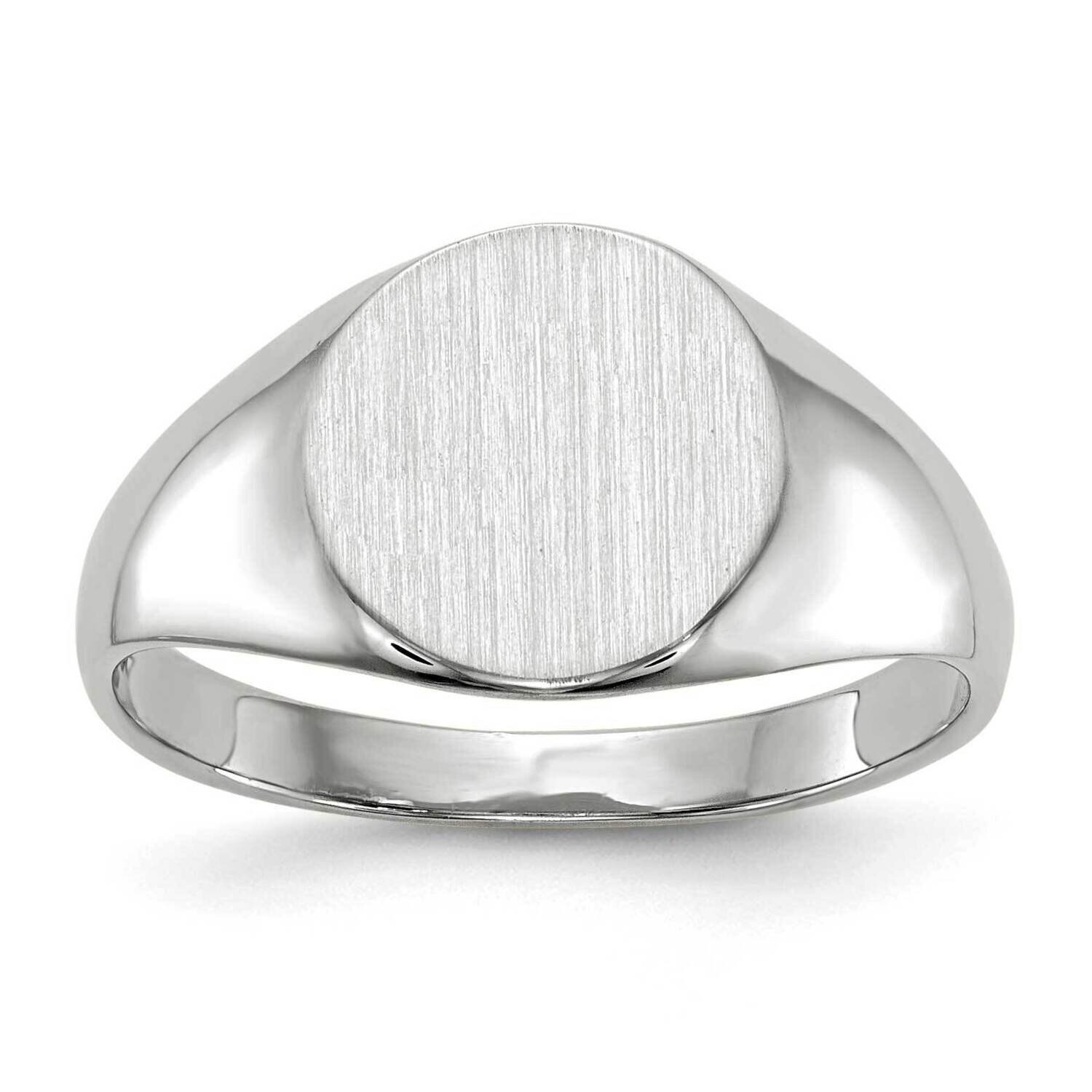 9.0X9.0mm Closed Back Signet Ring 10k White Gold 1WRS532, MPN: 1WRS532,