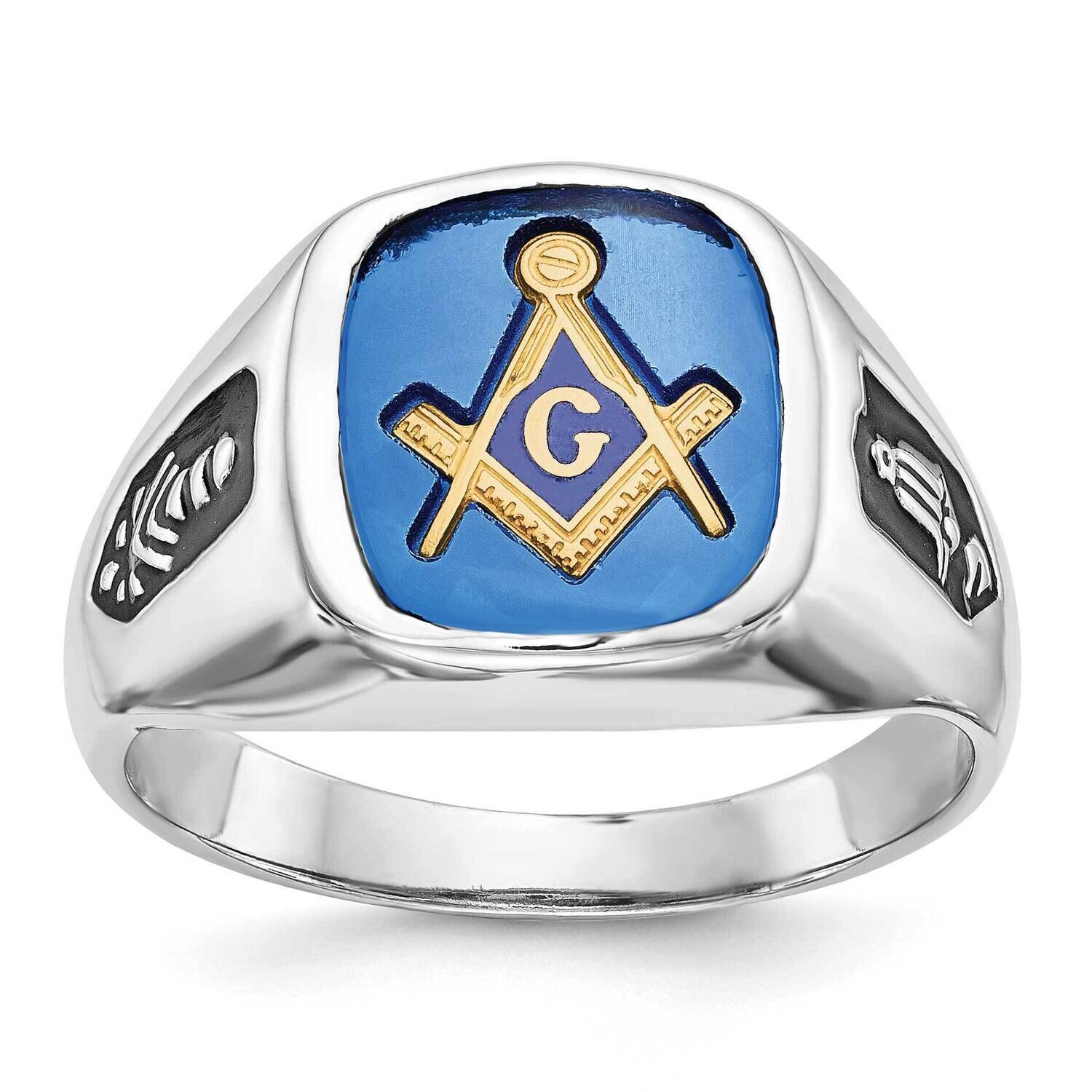 Men&#39;s Masonic Ring 10k White Gold 1Y1589M, MPN: 1Y1589M,