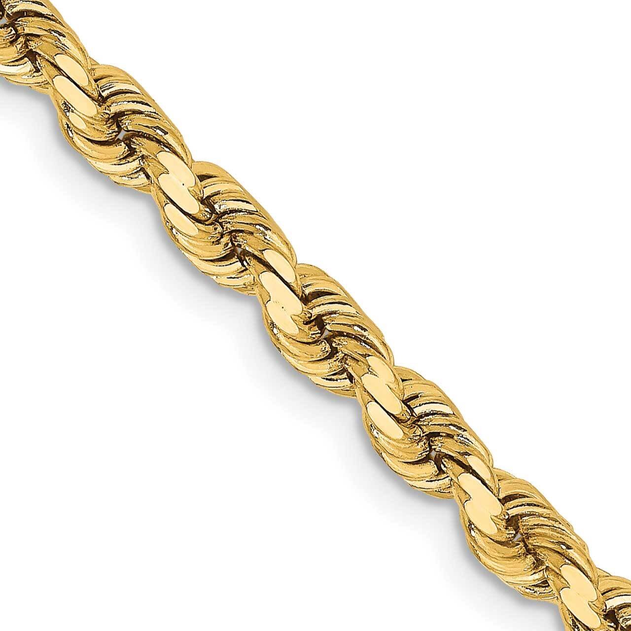 3.75mm Diamond-Cut Rope Chain 20 Inch 14k Gold HB-7249-20