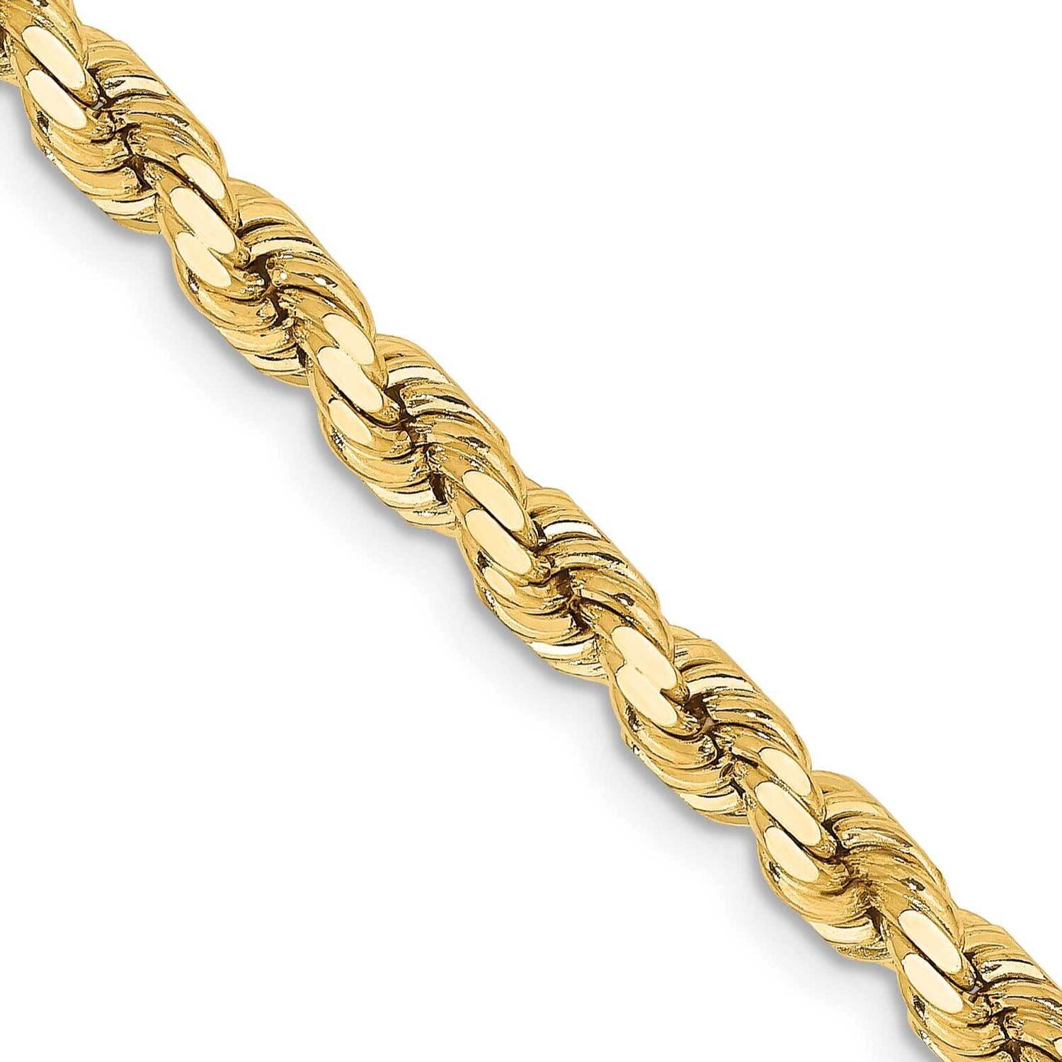 4.25mm Diamond-Cut Rope Chain 20 Inch 14k Gold HB-7250-20