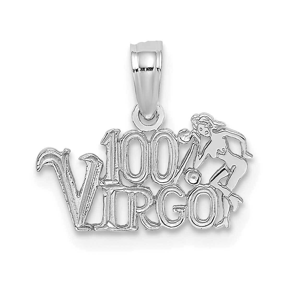 100% Virgo Charm 14k White Gold D4059W, MPN: D4059W, 196904072684