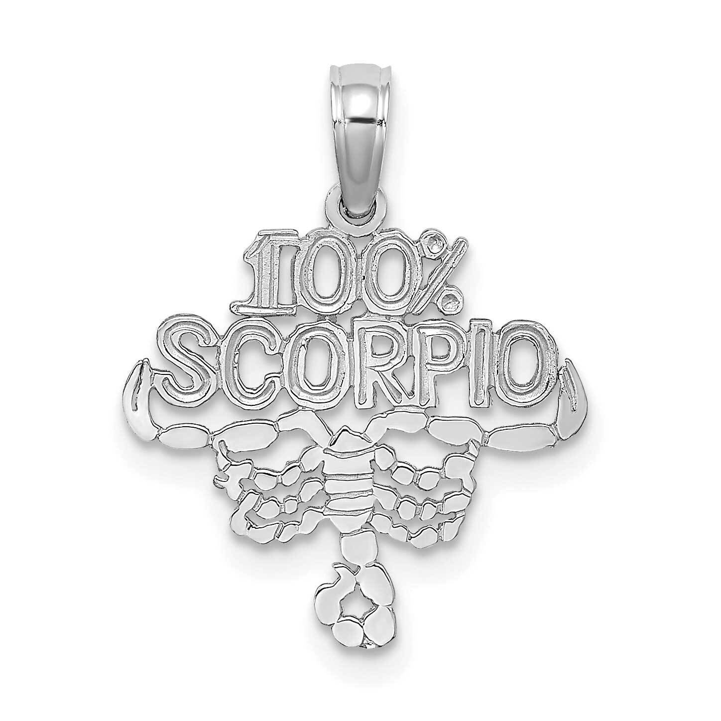 100% Scorpio Charm 14k White Gold D4061W, MPN: D4061W, 196904071908