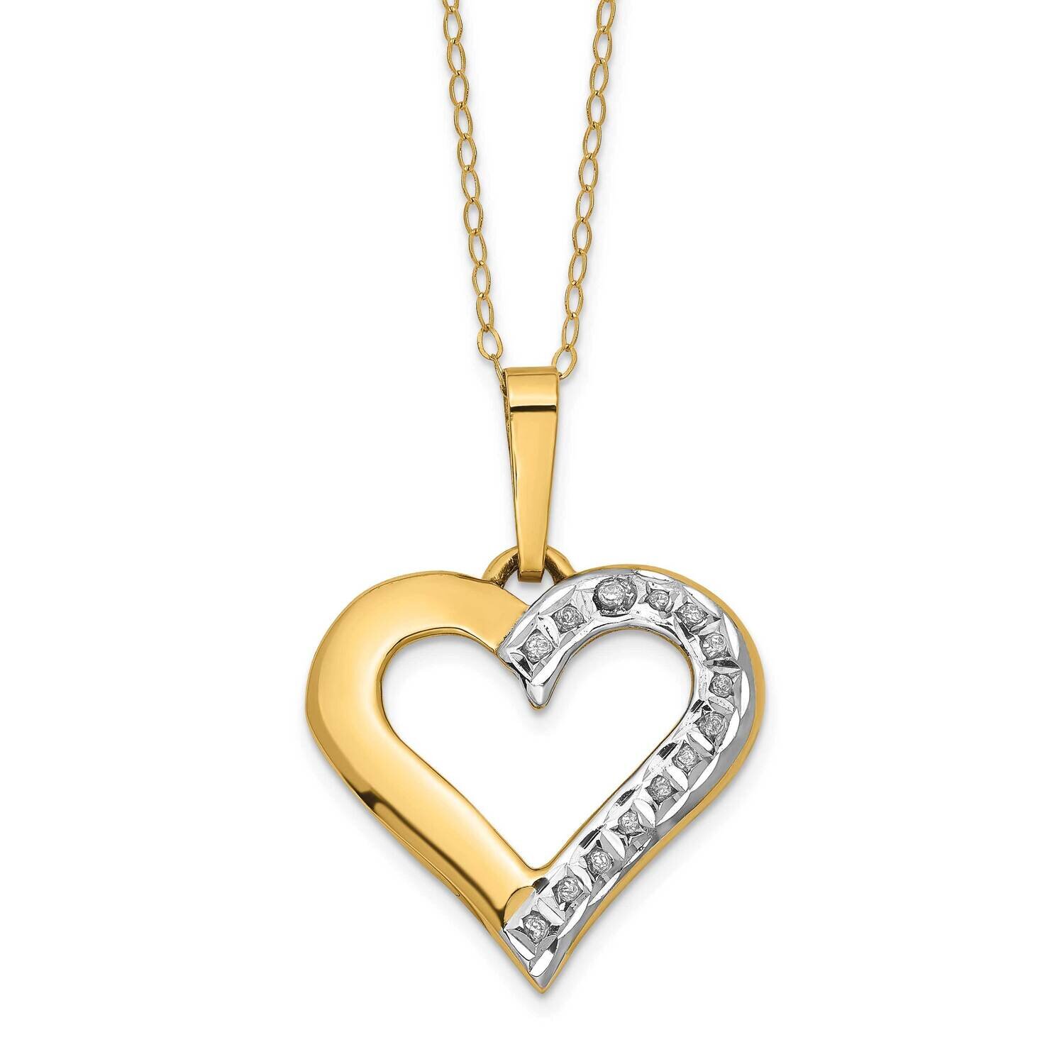 Heart Necklace 14k Gold DF335