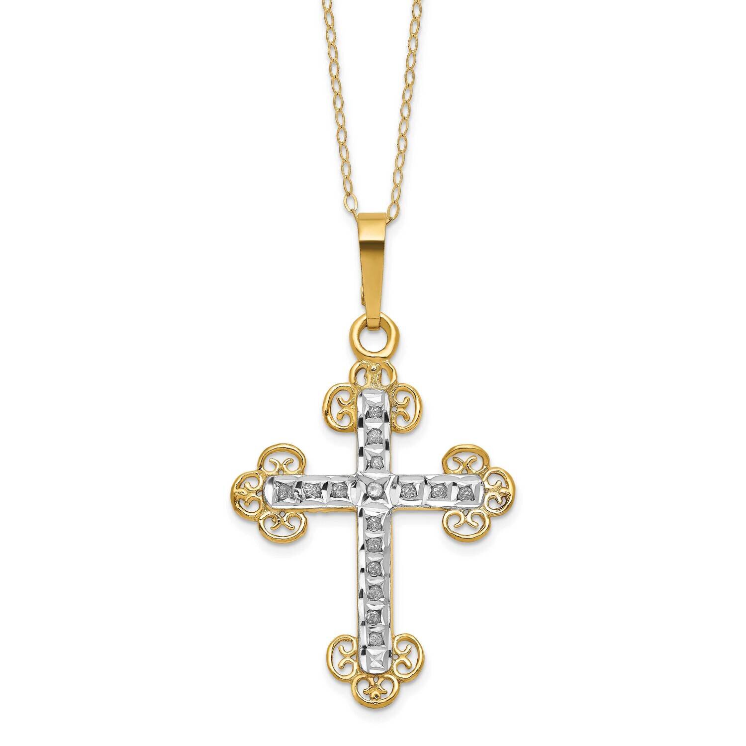 Cross Necklace 14k Gold DF336
